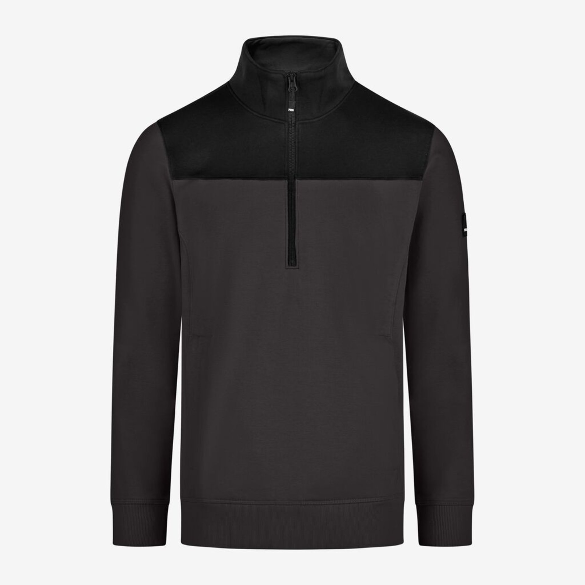 ROB Zip-Sweatshirt unisex anthrazit-schwarz 2XL