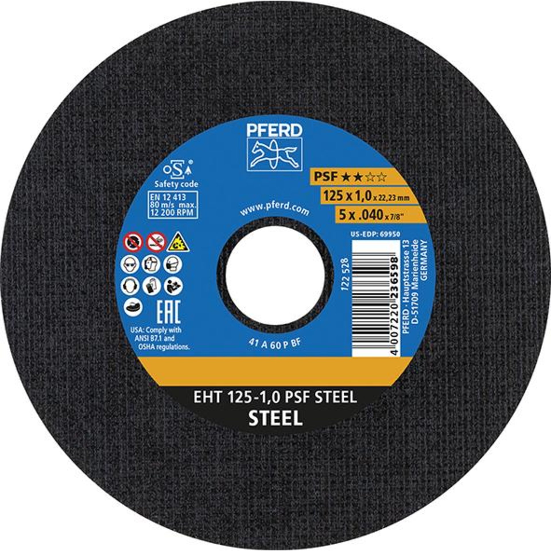 Trennscheibe PSF STEEL für Stahlbearbeitung