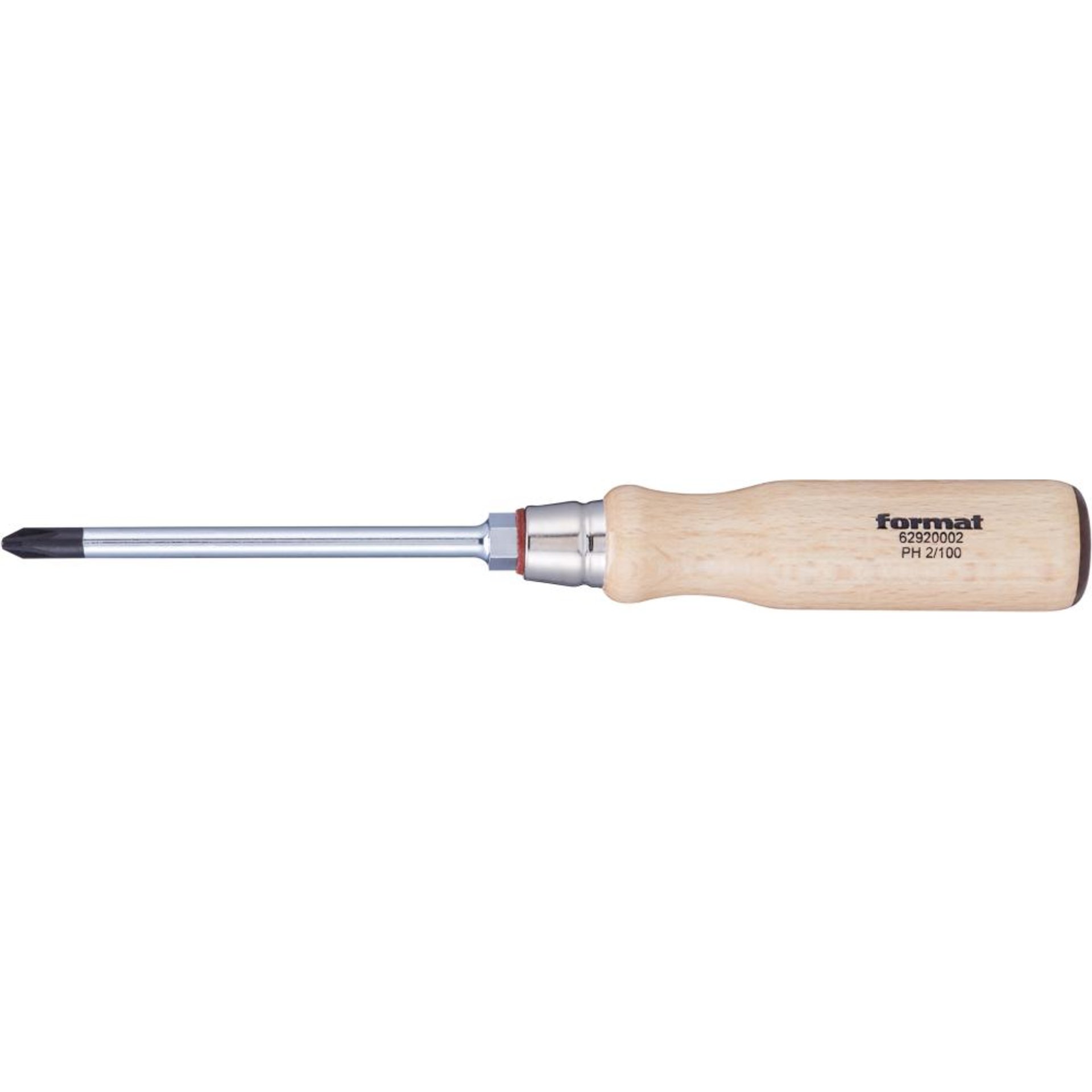 Schraubendreher mit Holzheft PH2x100mm FORMAT