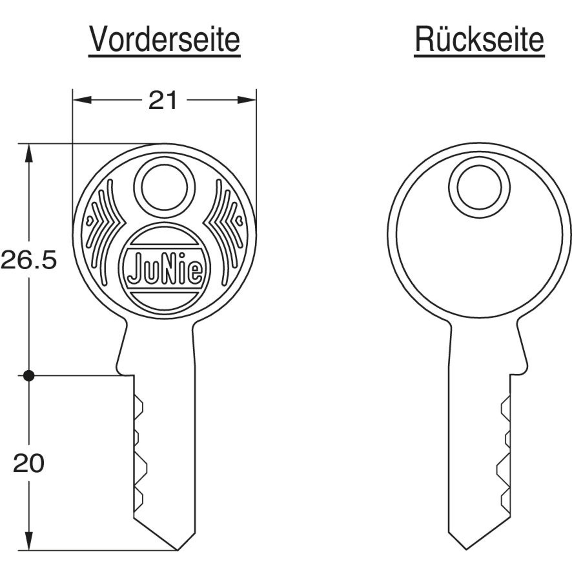 499 Möbelschlüssel 20mm Schaft, o. Einschnitt