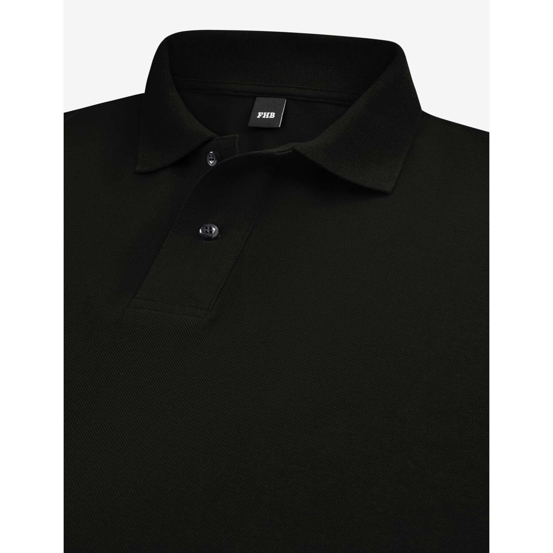 DANIEL Polo-Shirt einfarbig schwarz Gr. XL