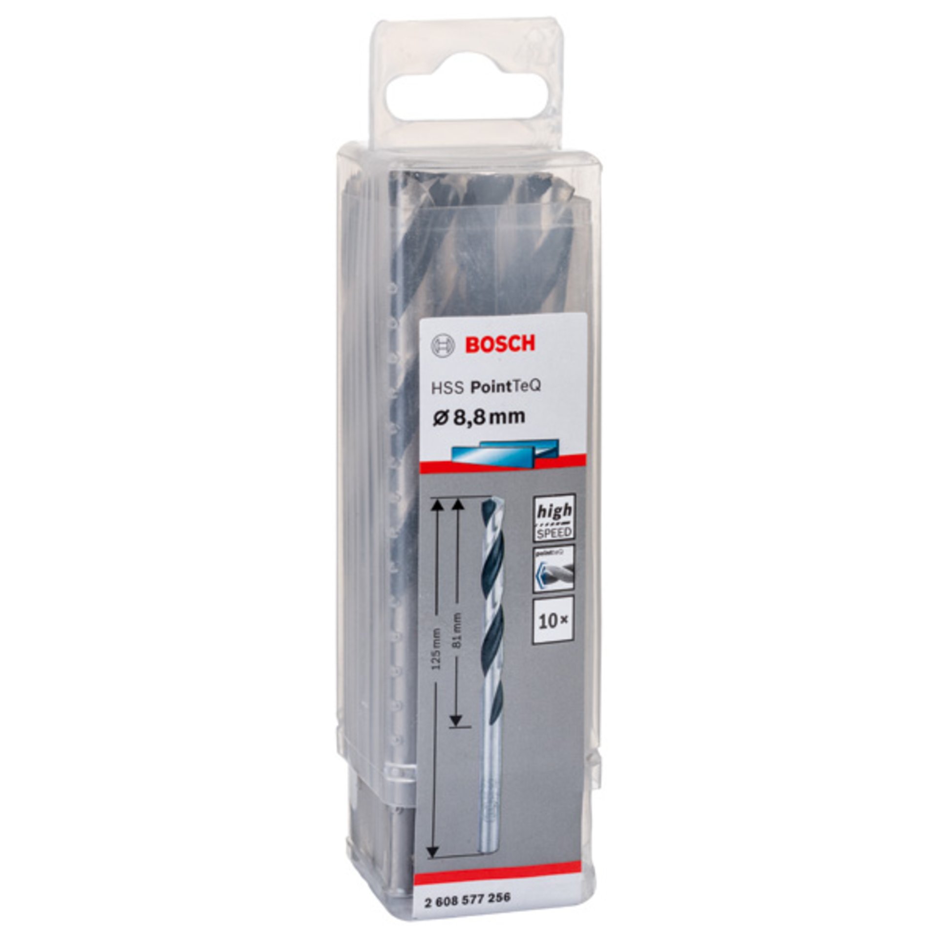 Metallspiralbohrer HSS PointTeQ, DIN 338, 8,8 mm, 10er-Pack