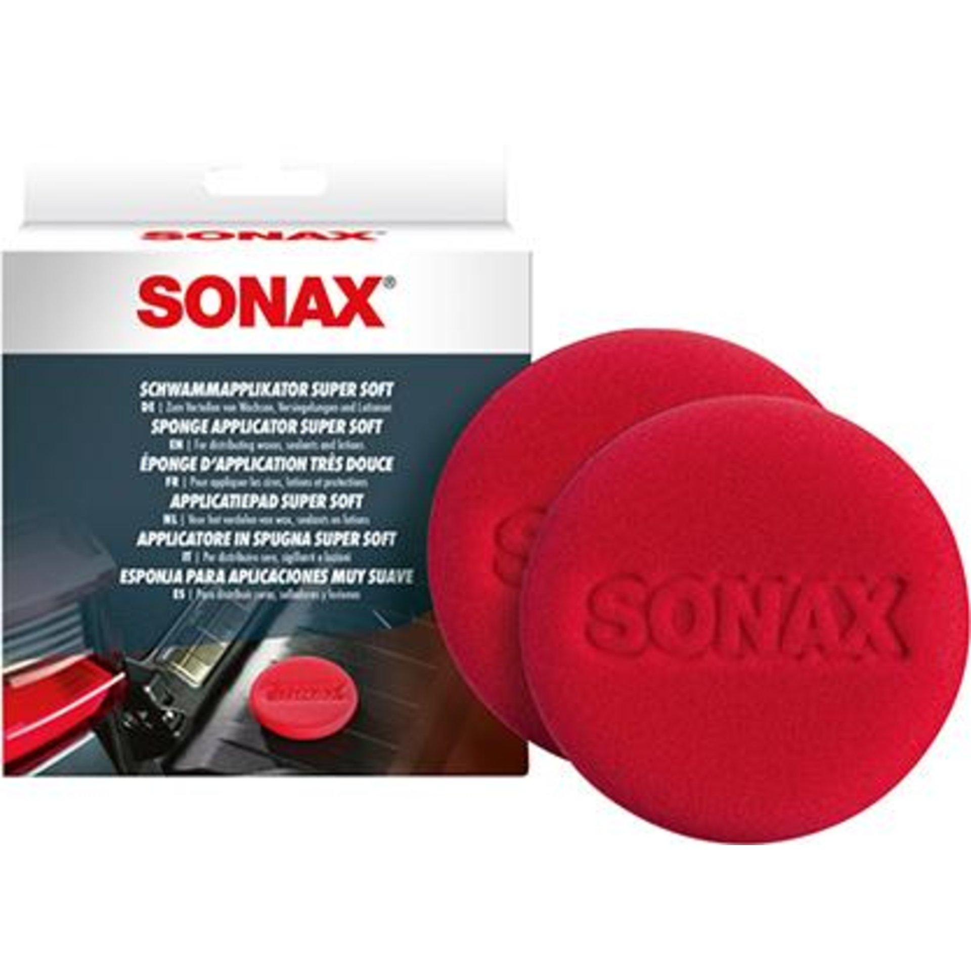 SONAX SchwammApplikator -Super Soft- 2 Stück