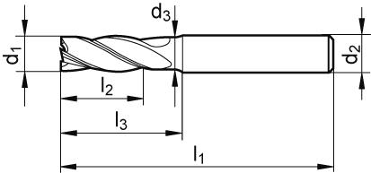 Format  Fräser SafeLock VHM LOTUSZ5 16,0mm EX