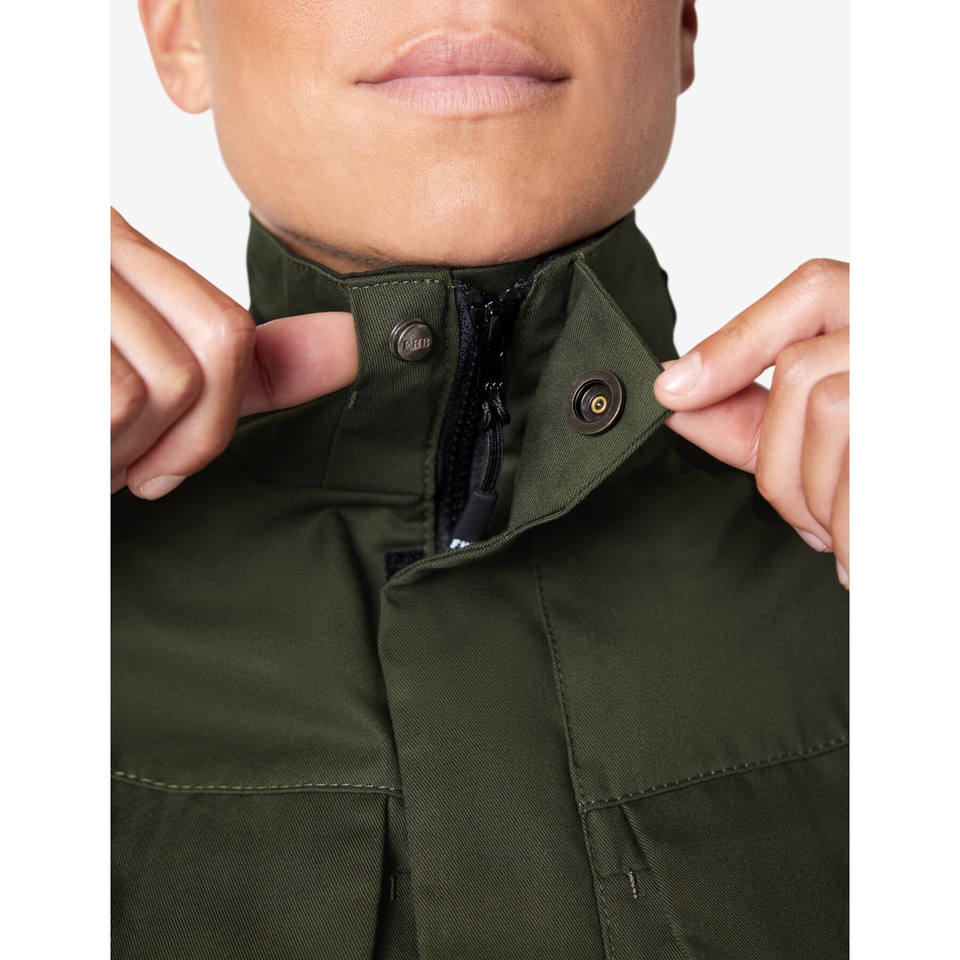 ANDREA Arbeitsjacke Damen oliv-schwarz XL