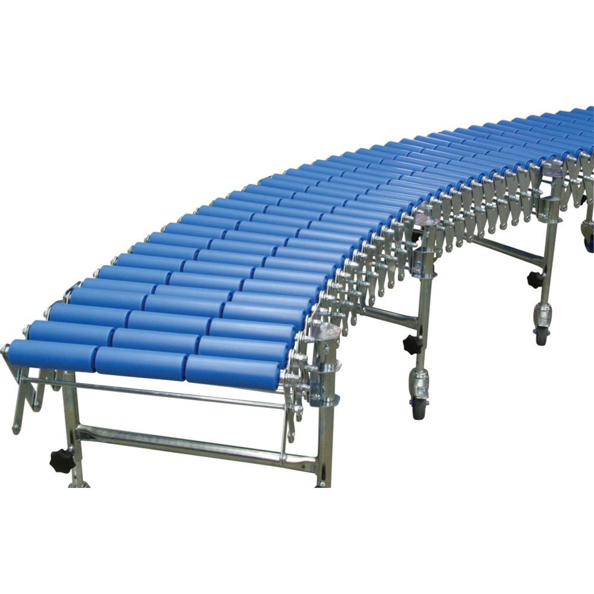 Scheren-Rollenbahn, 400mmB=400mm,L=1,9-4,4m Blume Förderanlagen