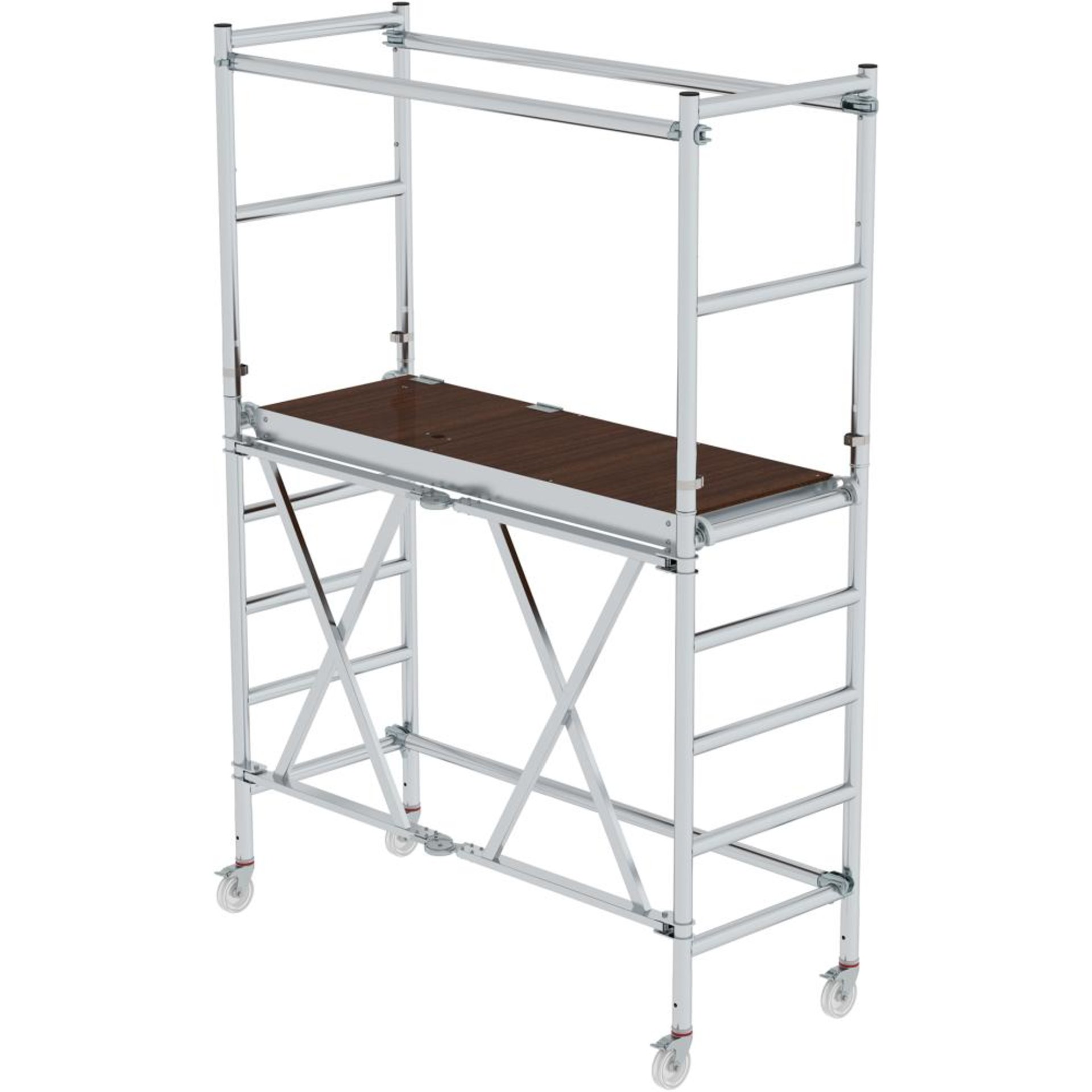 Aluminium-Klappgerüst mit Ausbaueinheit