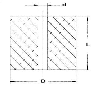 Elastomer Federn DIN 9835Typ 295 AD 32 mm L 50 mm