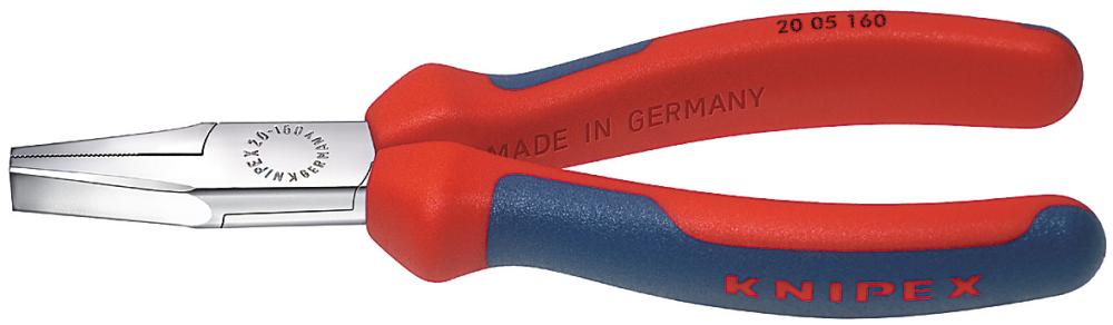 Knipex Flachzange verchromt mit Griffen mit PVC-Überzug 140mm