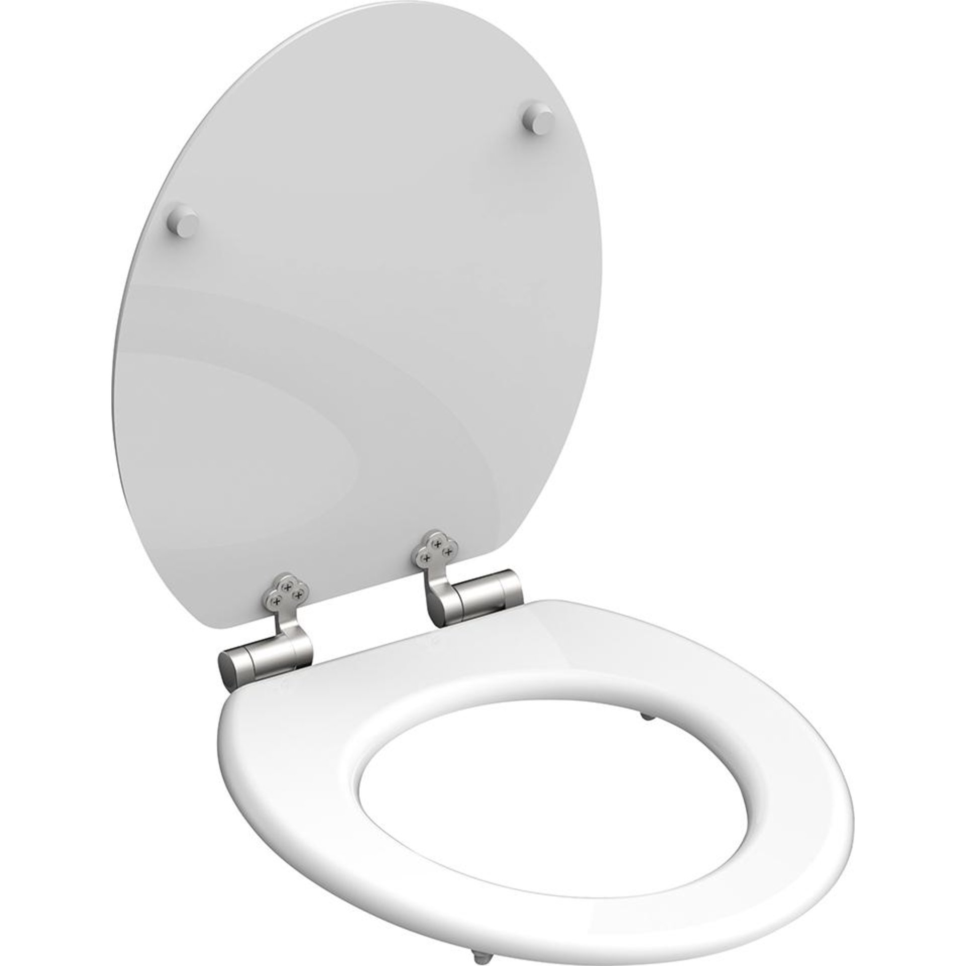 Holzkern WC-Sitz WHITE, mit Absenkautomatik mit Absenkautomatik