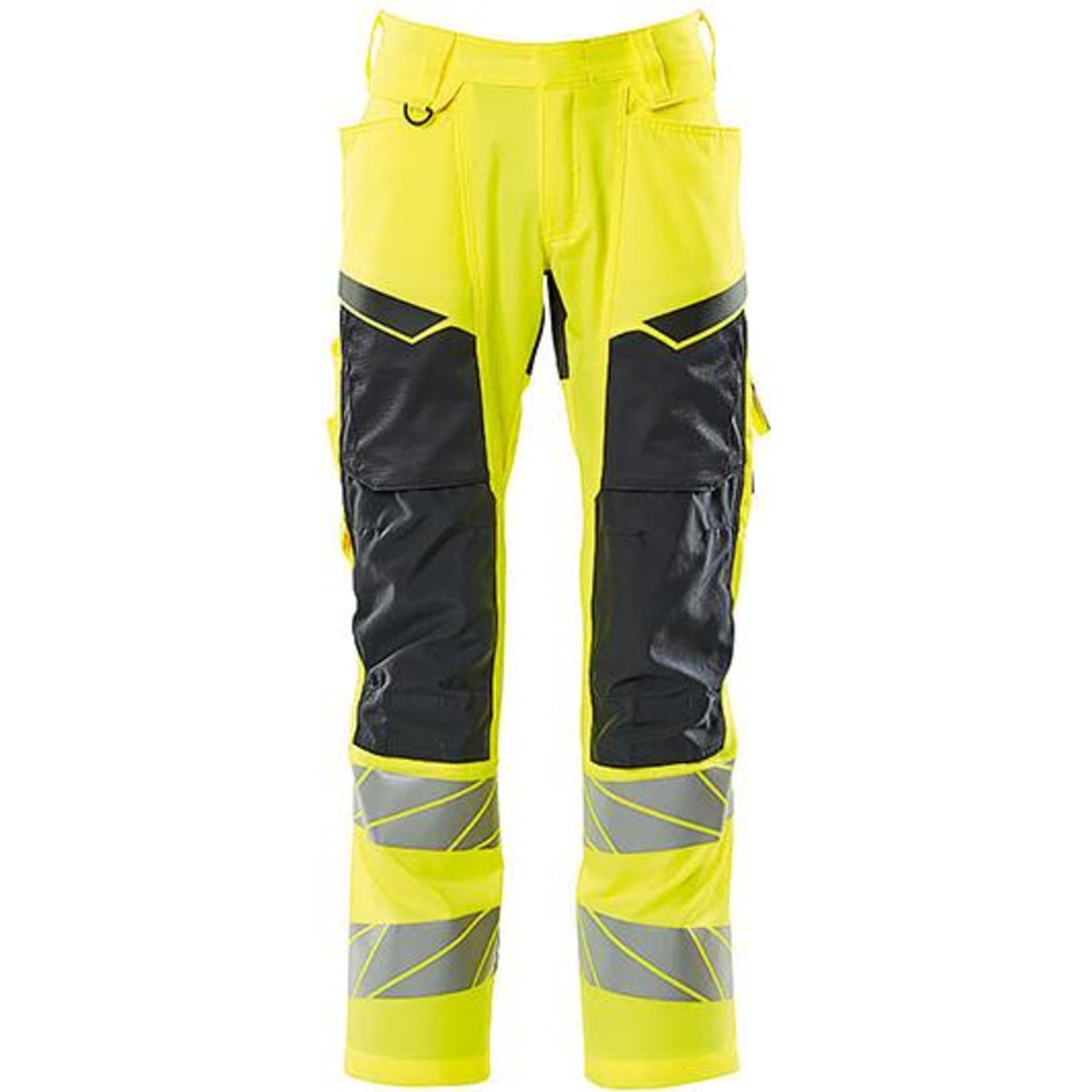 Hose mit Knietaschen, warngelb/schwarzblau, 82C49 Safe Accelerate