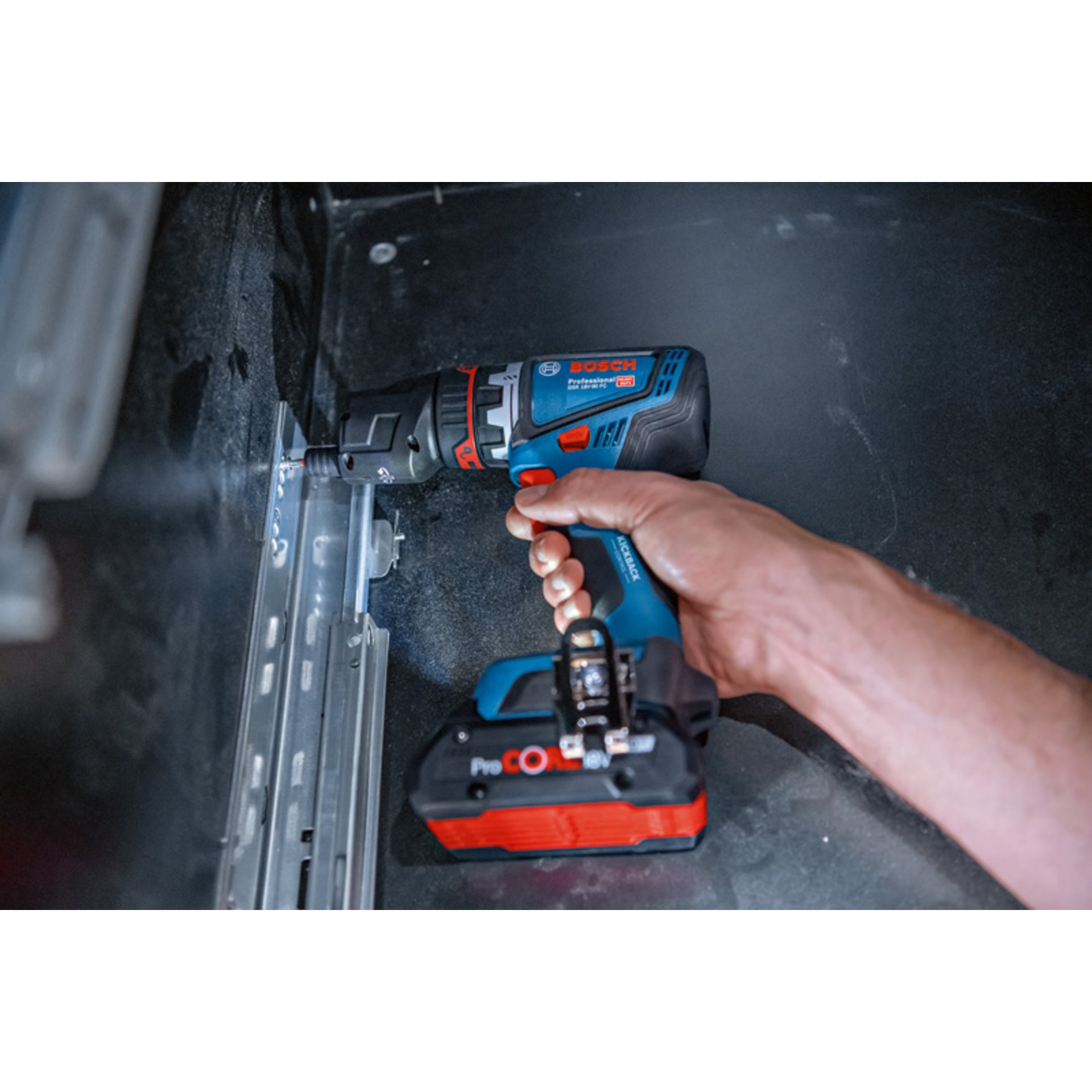 Akku-Bohrschrauber GSR 18V-90 FC, 2 x Akku ProCORE18V 4.0Ah, Ladg. U. L-BOXX 136