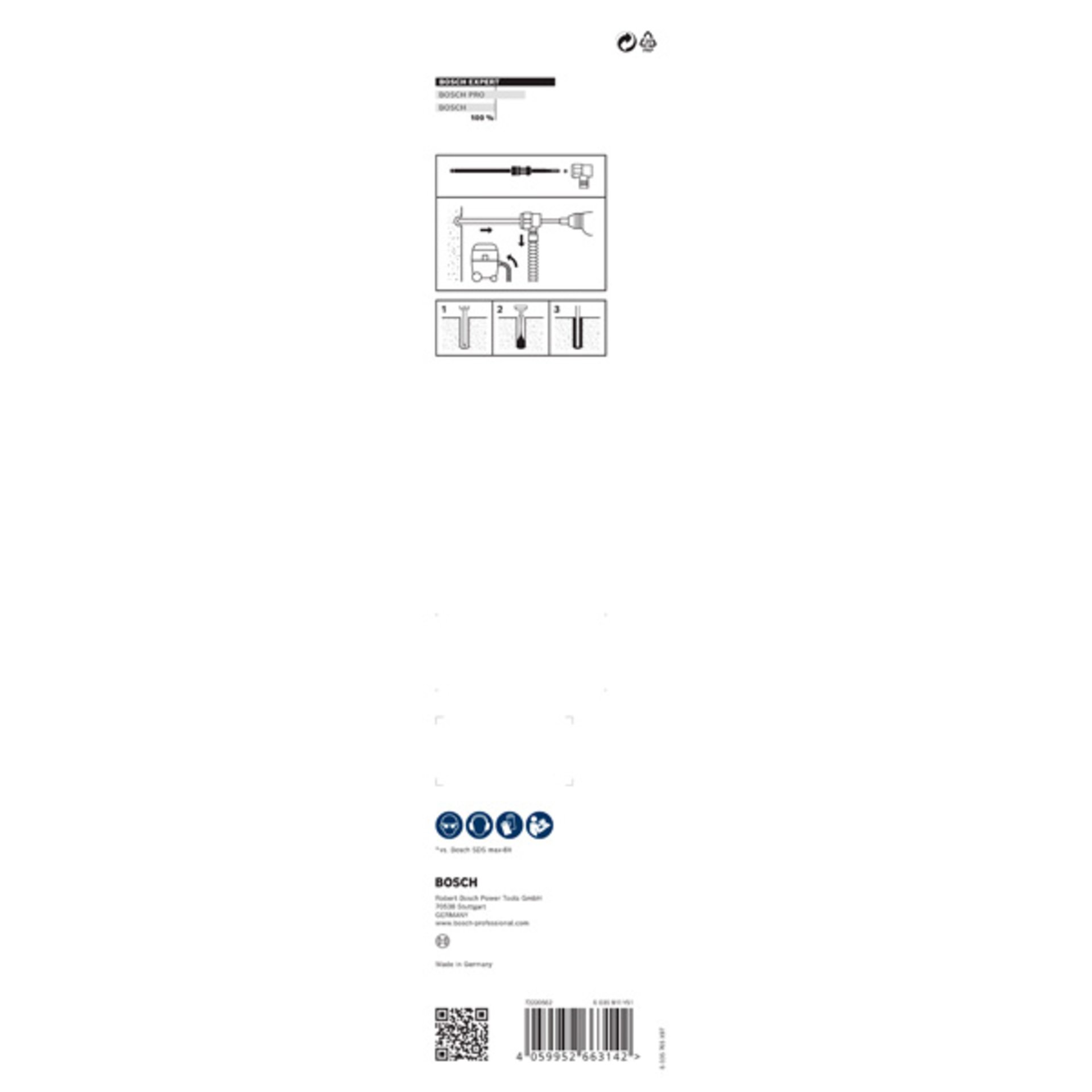 EXPERT SDS Clean max-8X Hammerbohrer, 20 x 400 x 650 mm