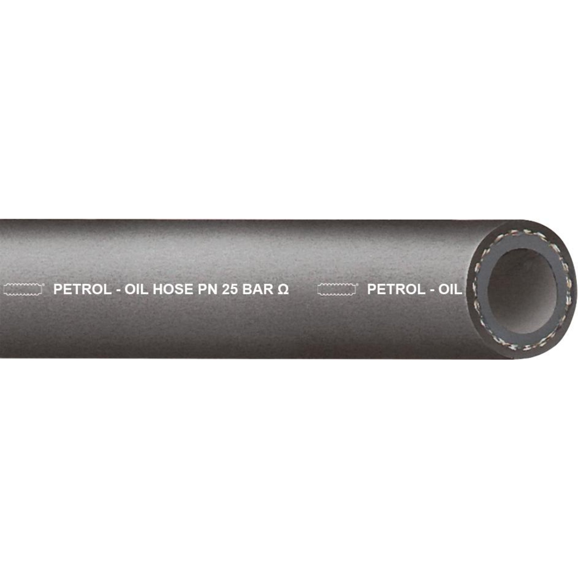 Öl-/Benzinschlauch PETROL-OIL, schwarz, 25bar, 13x4 mm