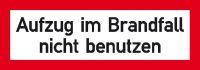 Aufzug im Brandfall n. b.Folie selbstk, 148x52 Aufzug im Brandfall n. b.Folie selbstk, 148x52