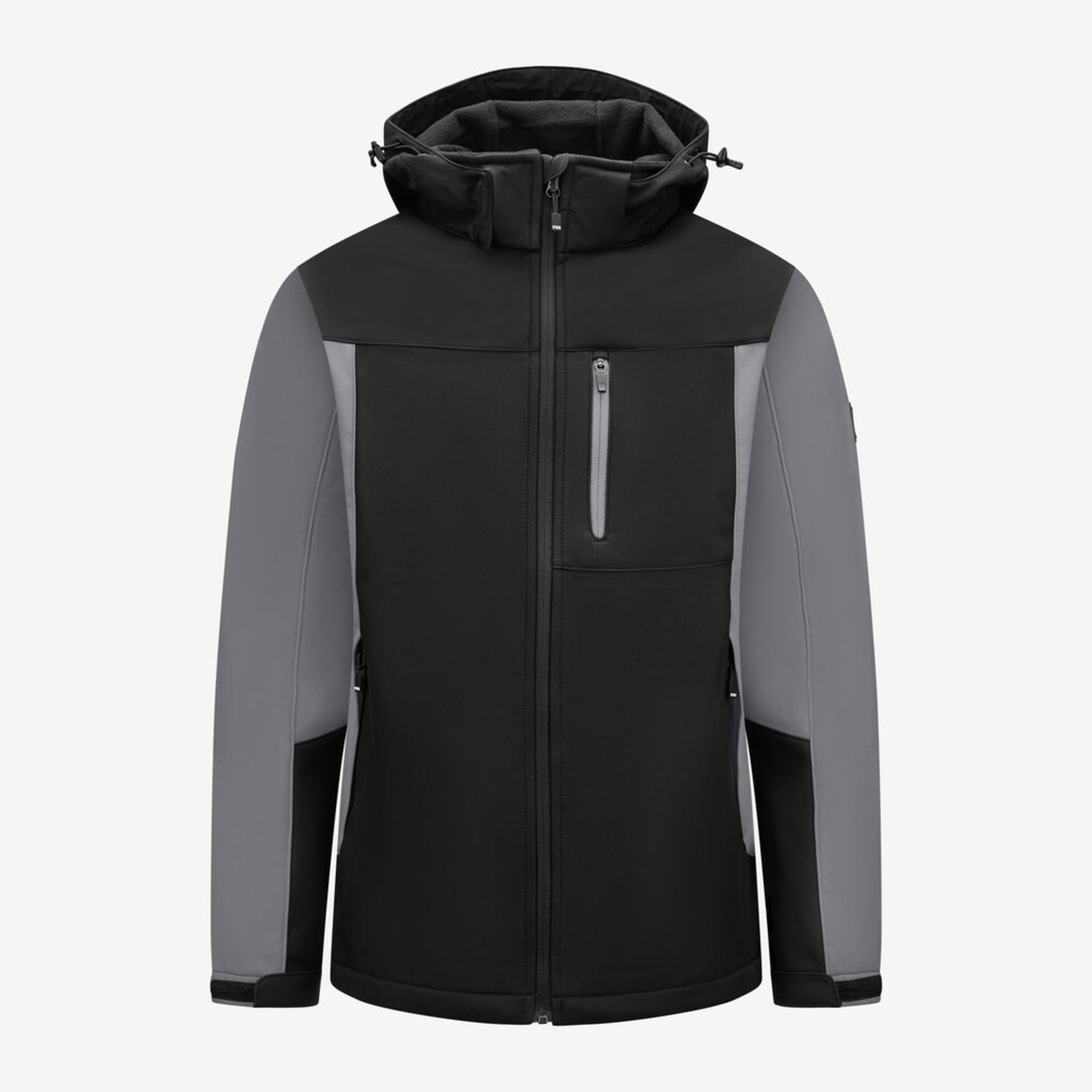 JANNIK Softshell-Jacke grau-schwarz 3XL