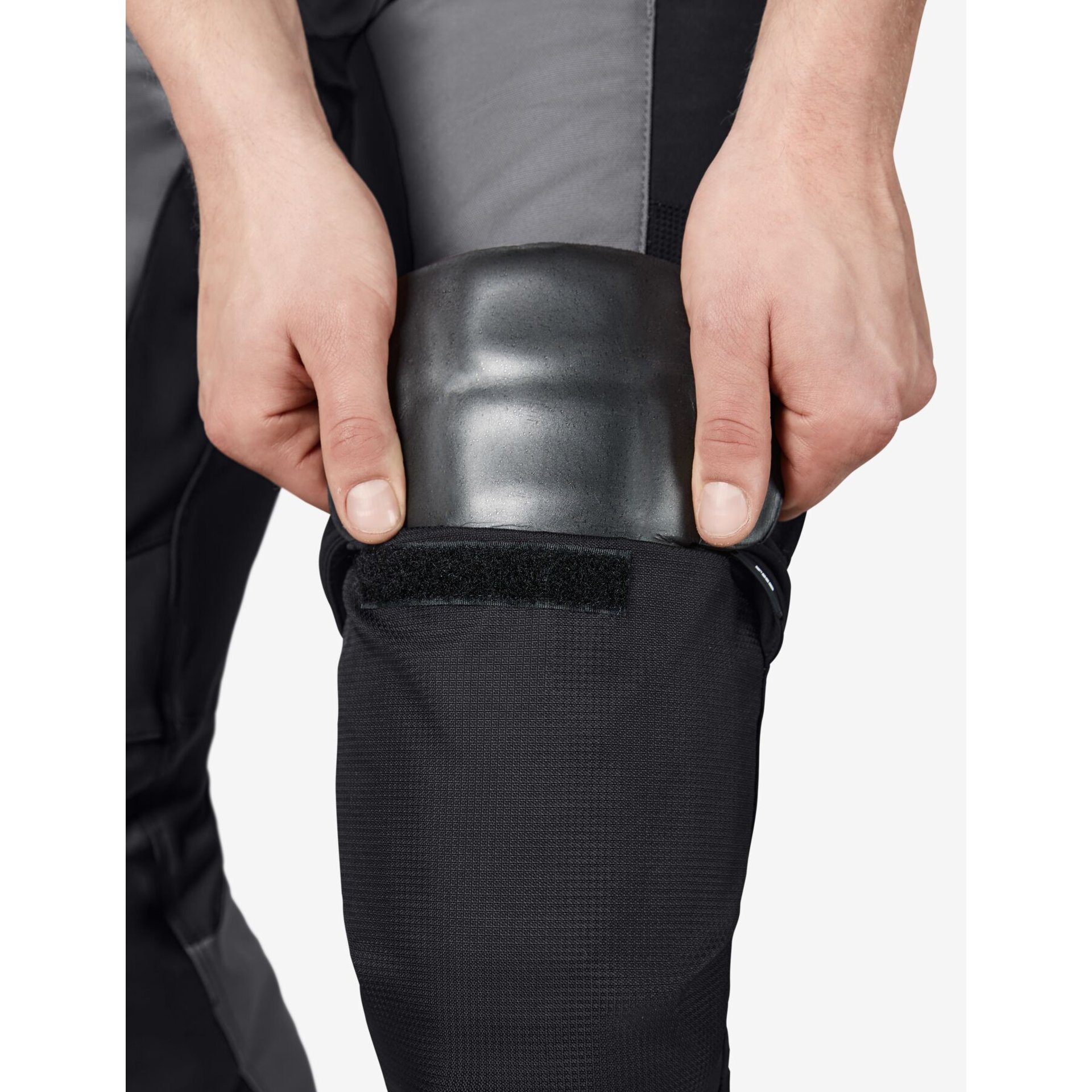 LEO Arbeitshose elastisch grau-schwarz 110