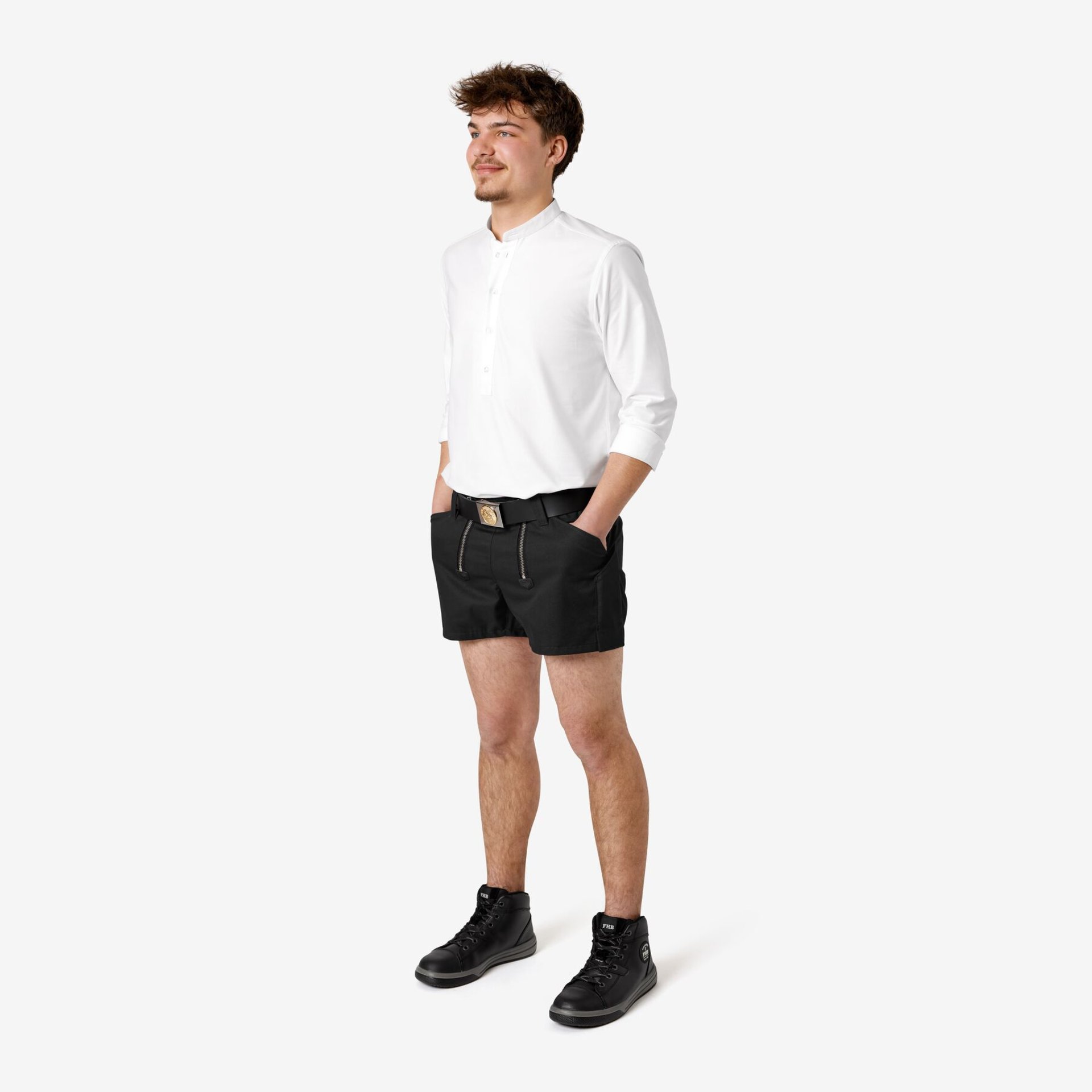 LENN Arbeitshemd unisex weiß L
