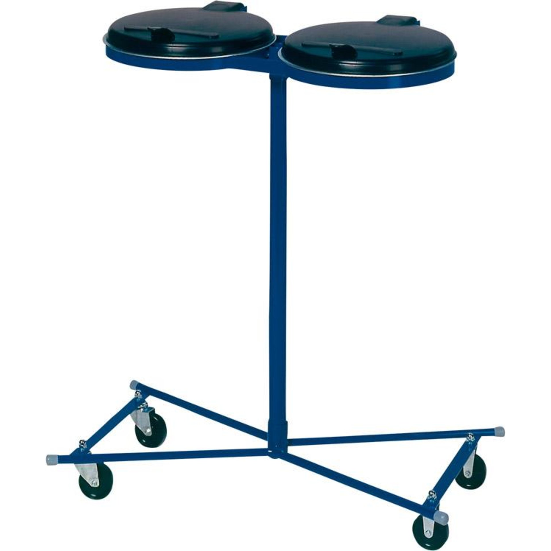 Abfallsammler 2x120 l blau fahrbar KS-Deckel VAR