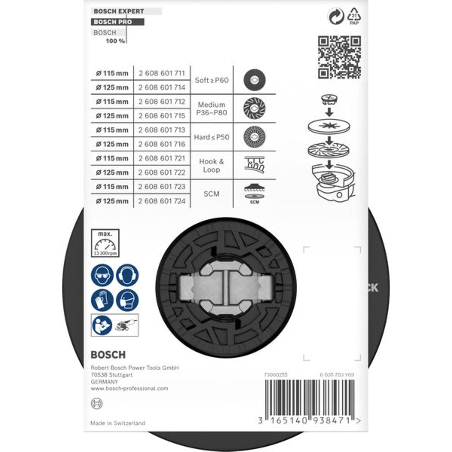 PRO Stützteller X-Lock, weich, 115 mm