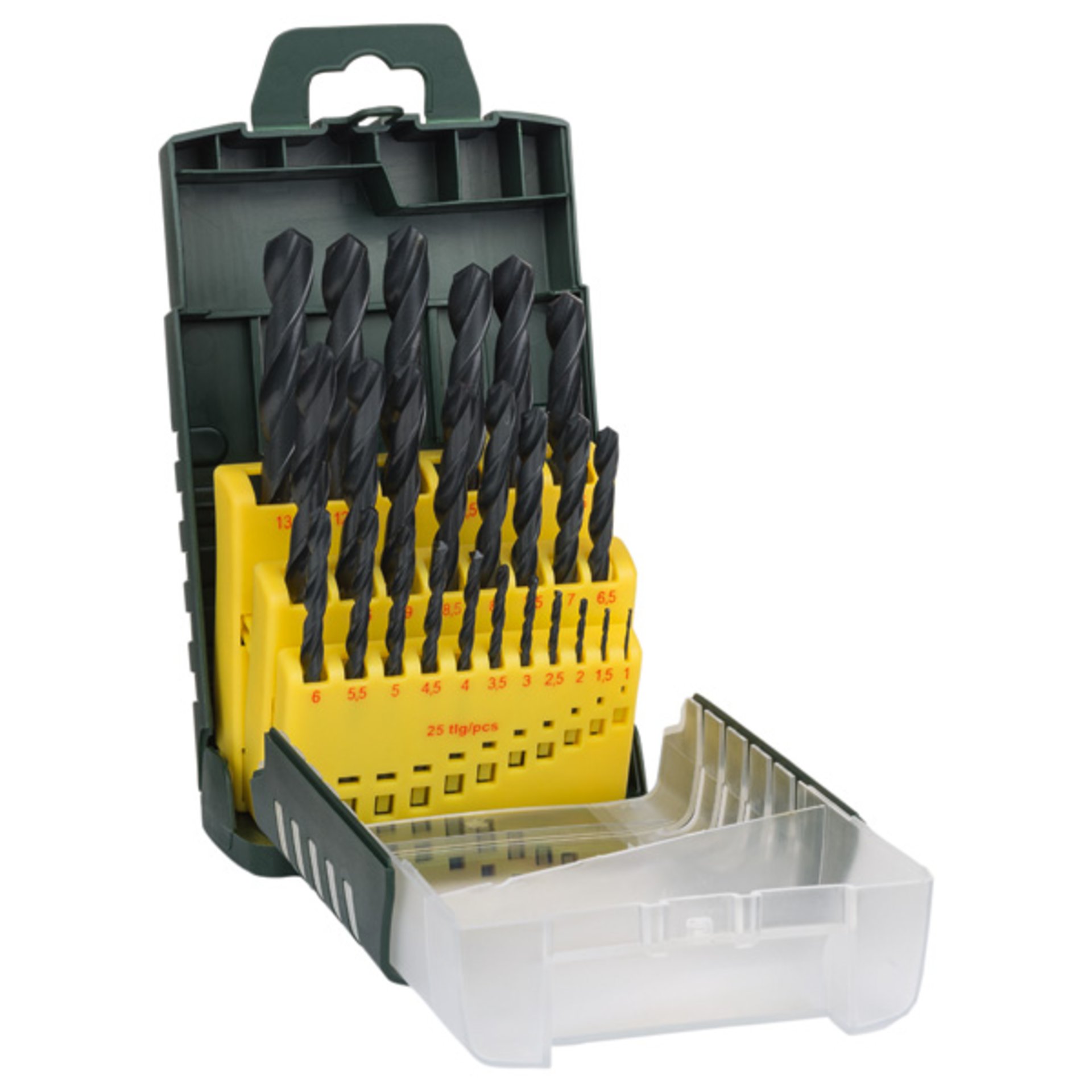 25-teiliges HSS-R-Metallbohrer-Set