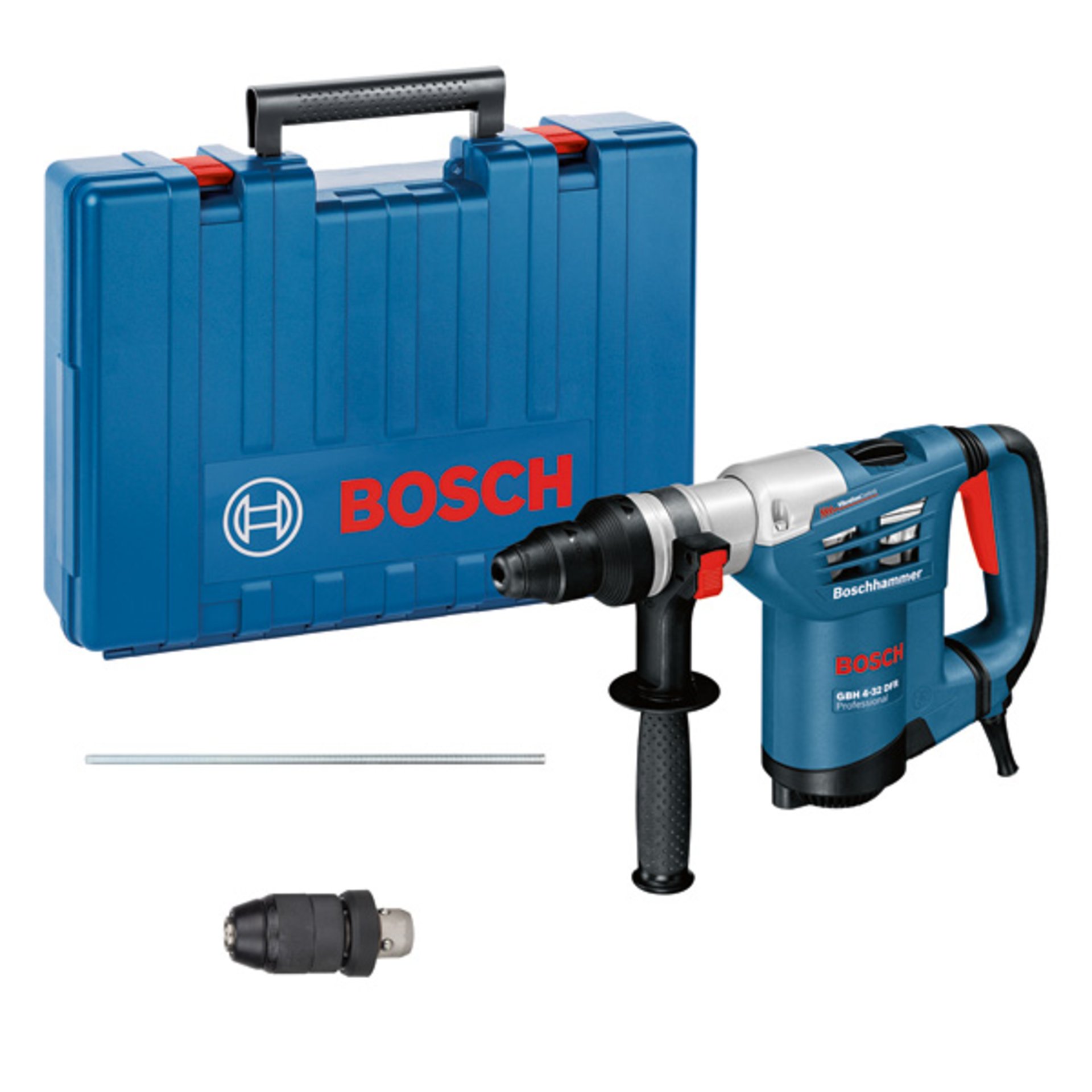 Bohrhammer mit SDS plus GBH 4-32 DFR, Schnellwechselbohrfutter, Handwerkerkoffer