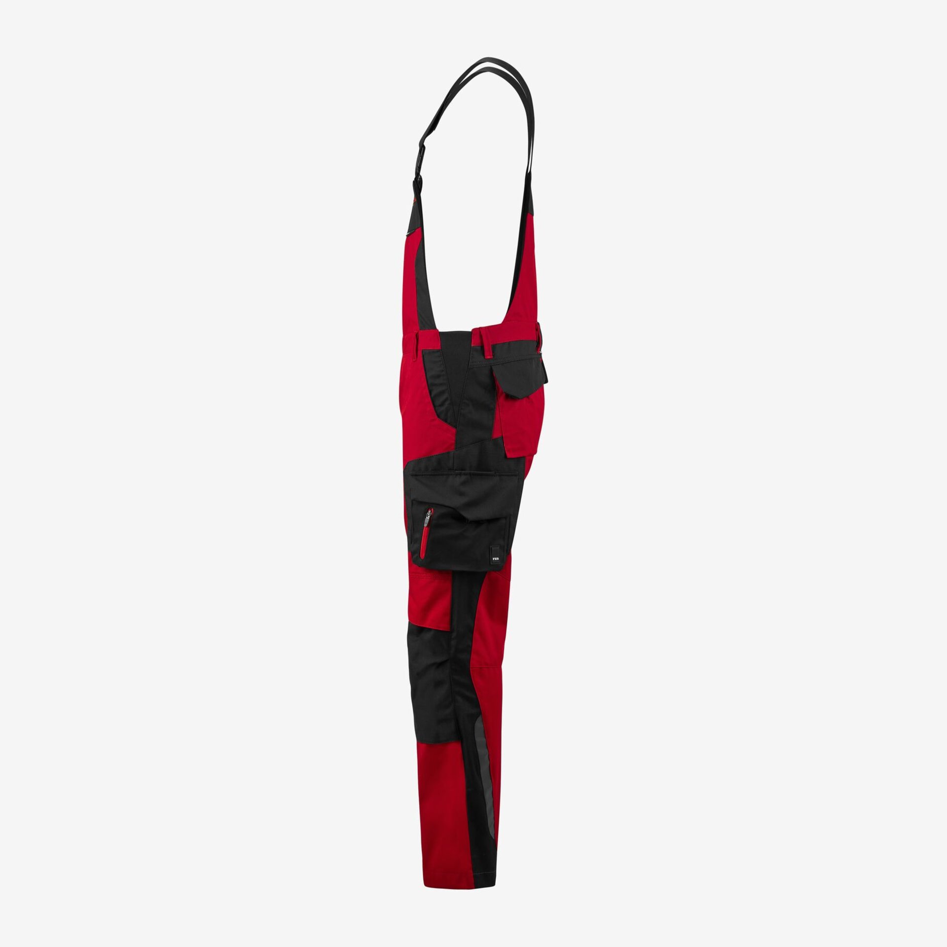 PASCAL Latzhose rot-schwarz 42