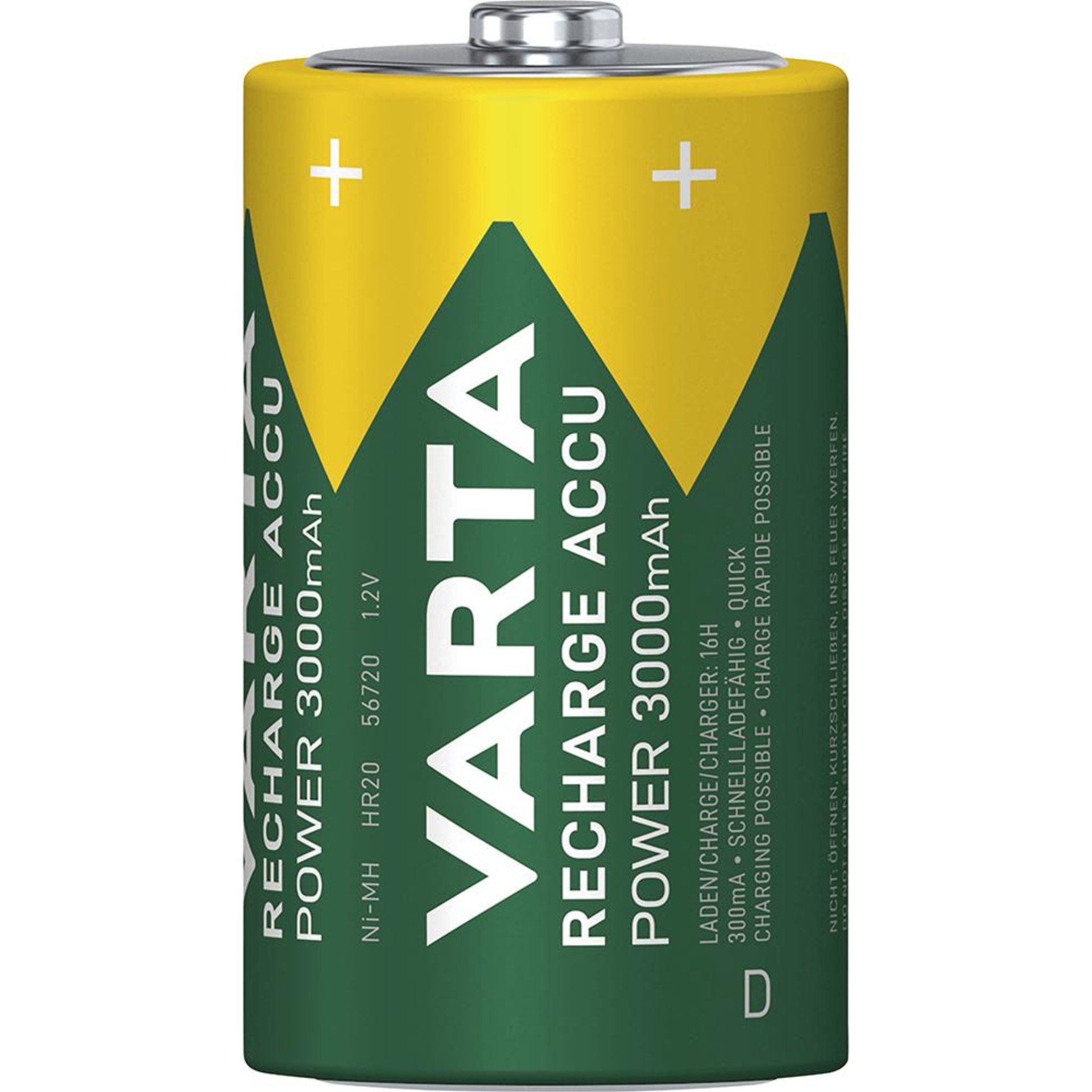 Akku RECH.ACCU D 2er Blister NiMH Kapazität 3000 mAh