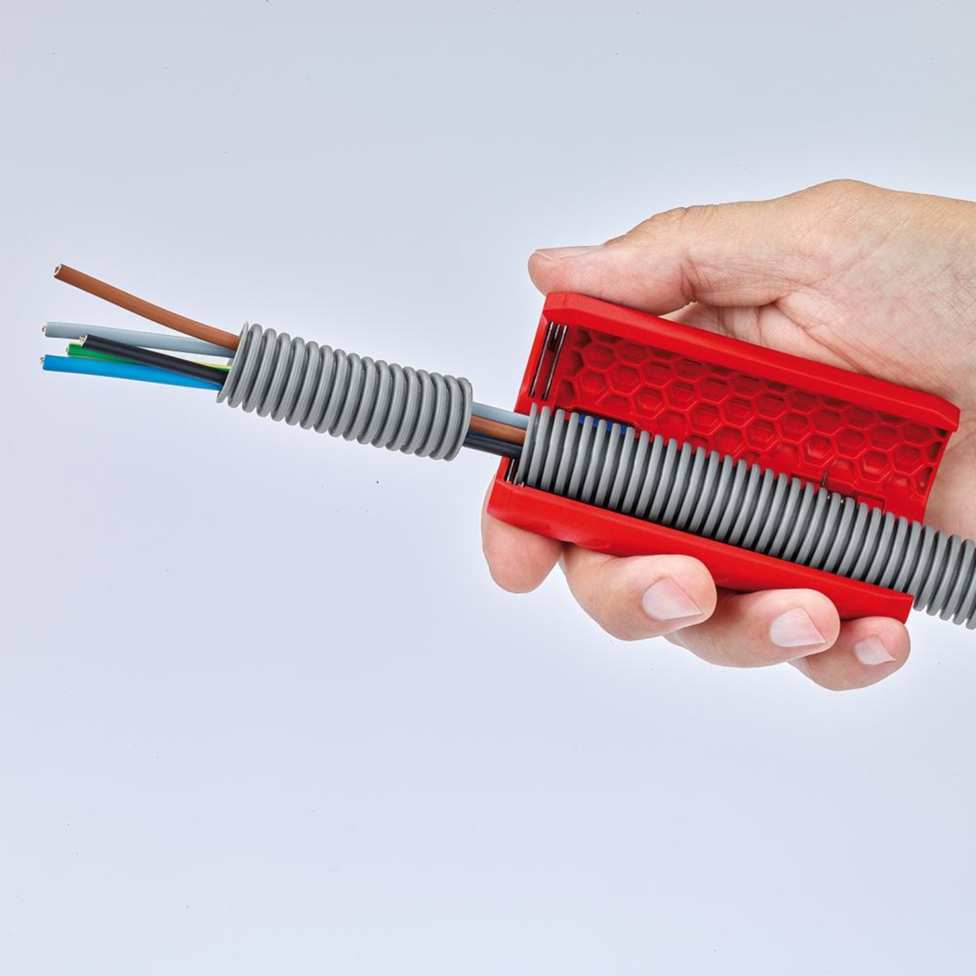 Wellenrohrschn. TwistCut m.Abisoliermesser Knipex