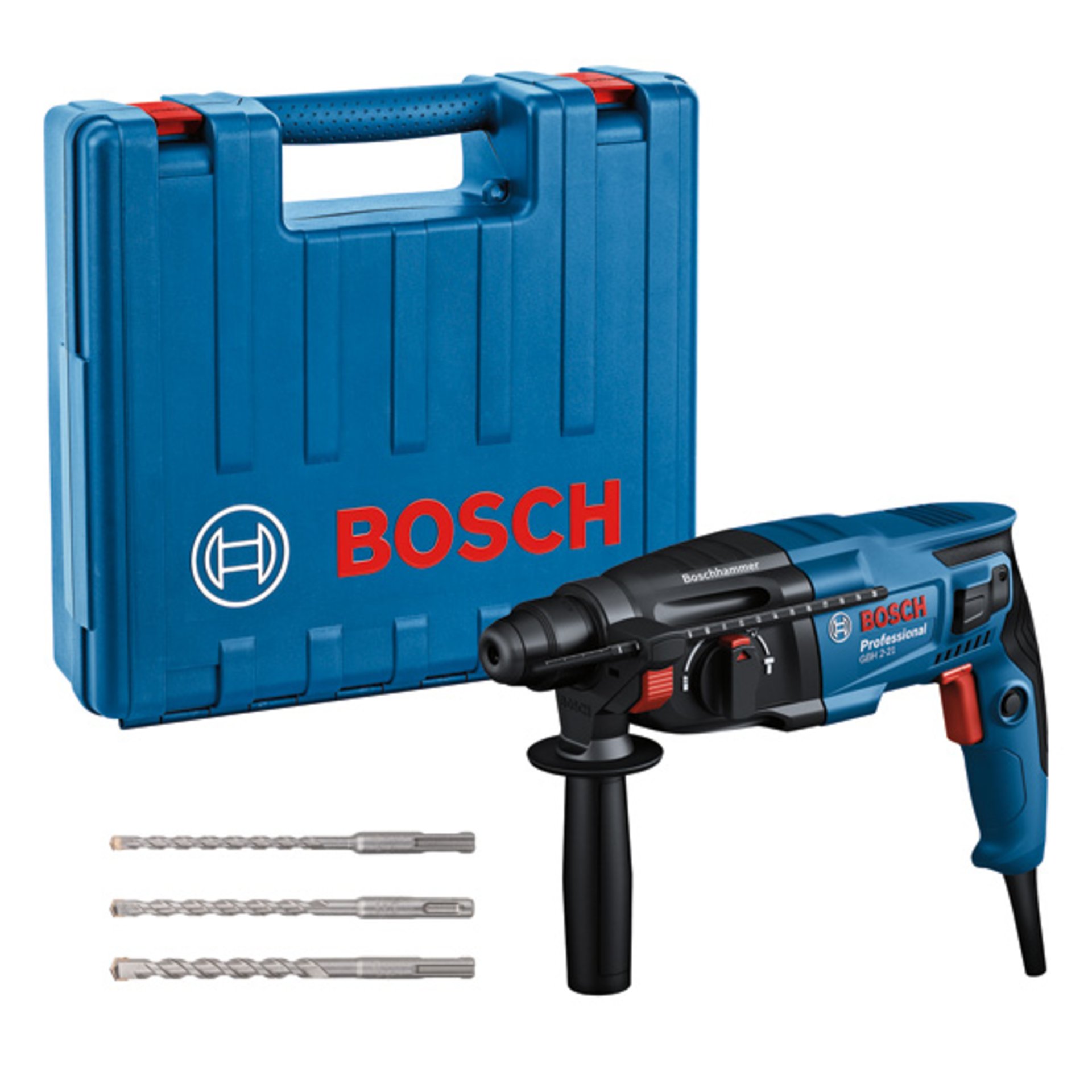 Bohrhammer mit SDS plus GBH 2-21 mit 1x Bohrer SDS plus 6/8/10 mm