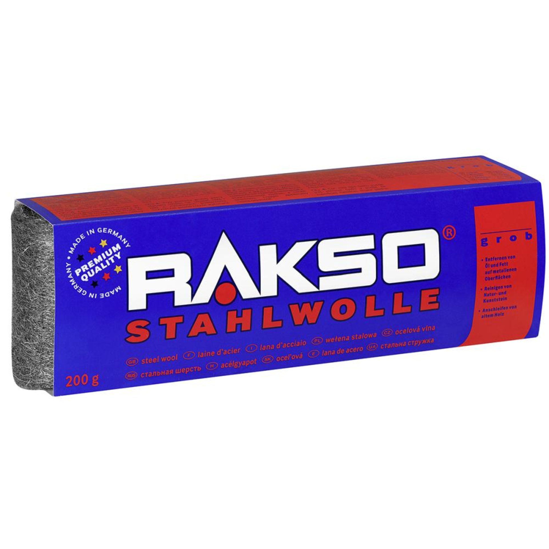 Stahlwolle Gr. 3 grob, EK 200 g Rakso