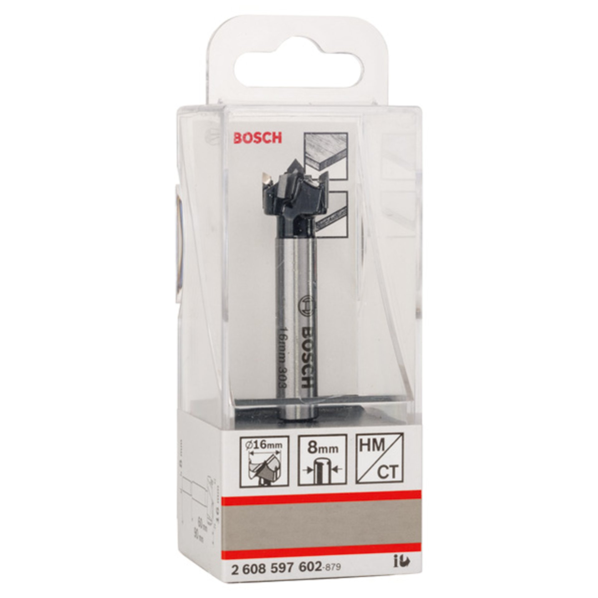 Kunstbohrer HM, 16 x 90 mm, d 8 mm