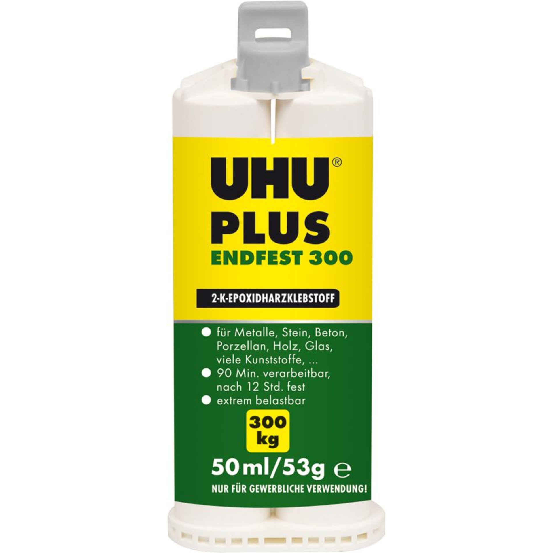 2-KomponentenepoxidkleberPLUS ENDFEST 300 Doppelkammer-Kartusche 50ml UHU