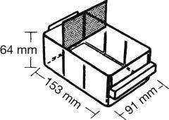 Ersatz-Schublade Typ C H64xB91xT153 mm
