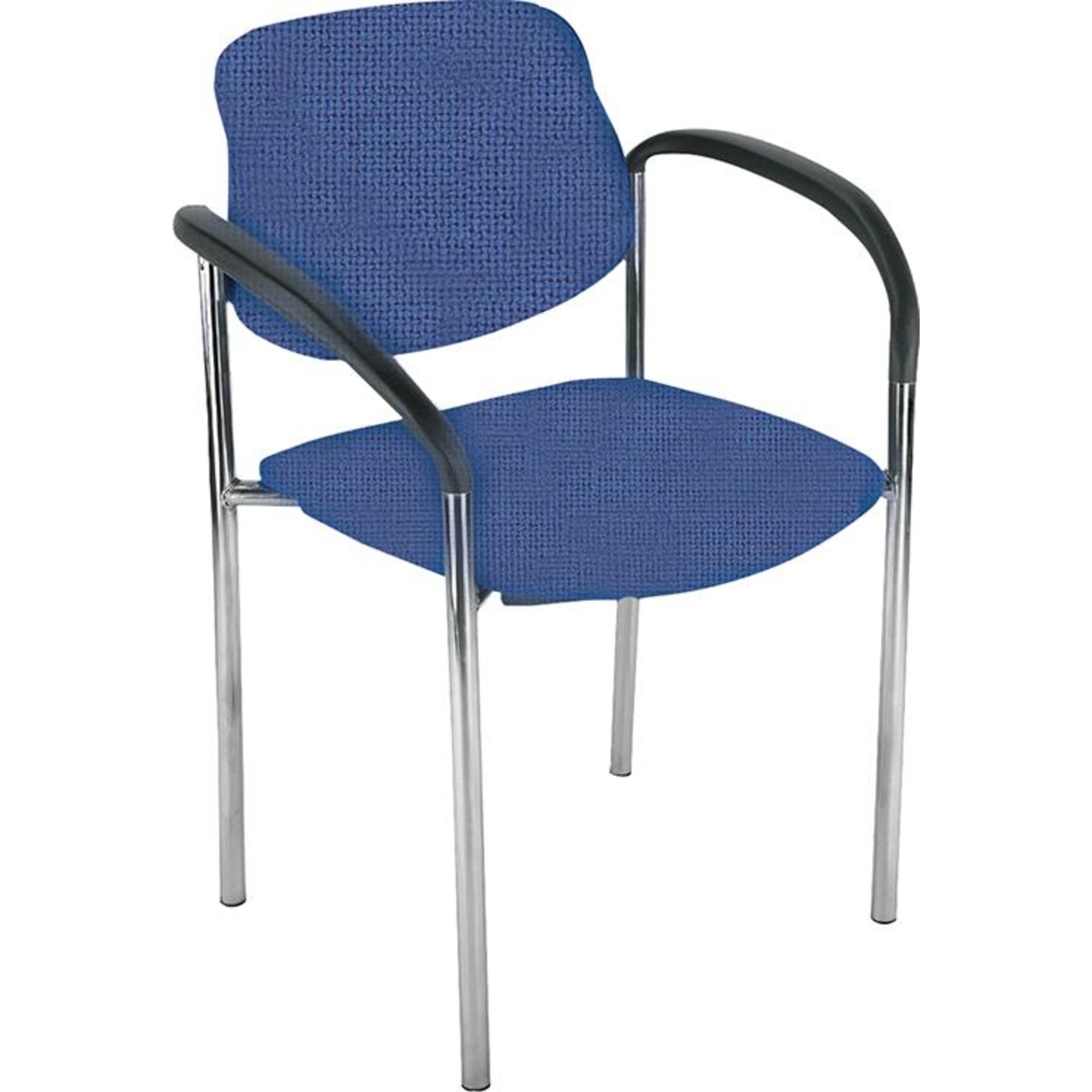 Besucherstuhl STYL 4L mit Armlehne chrom / anthrazit chrom / anthrazit