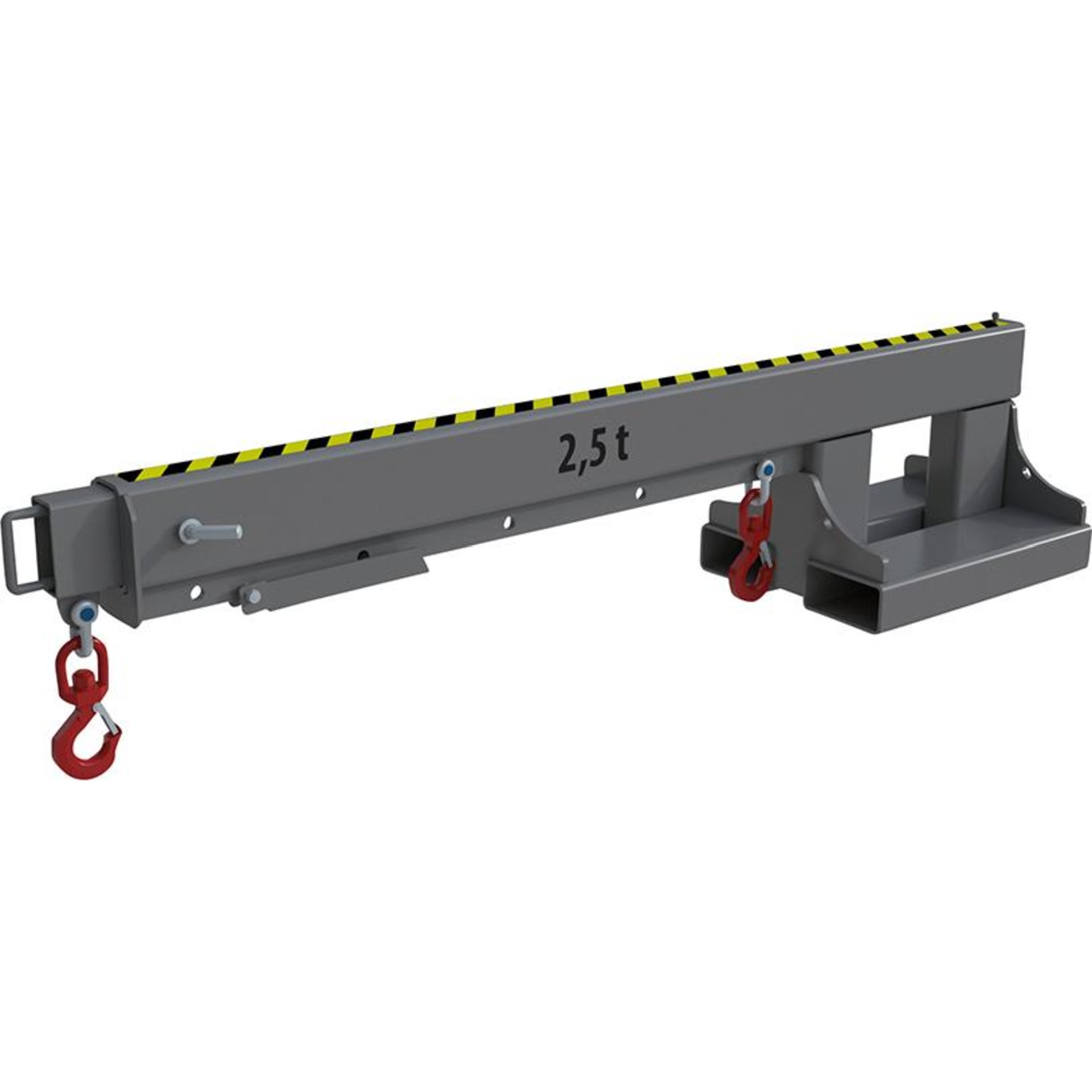 Teleskop-Lader KT 2,5 lackiert, Mausgrau 2160x490x480mm