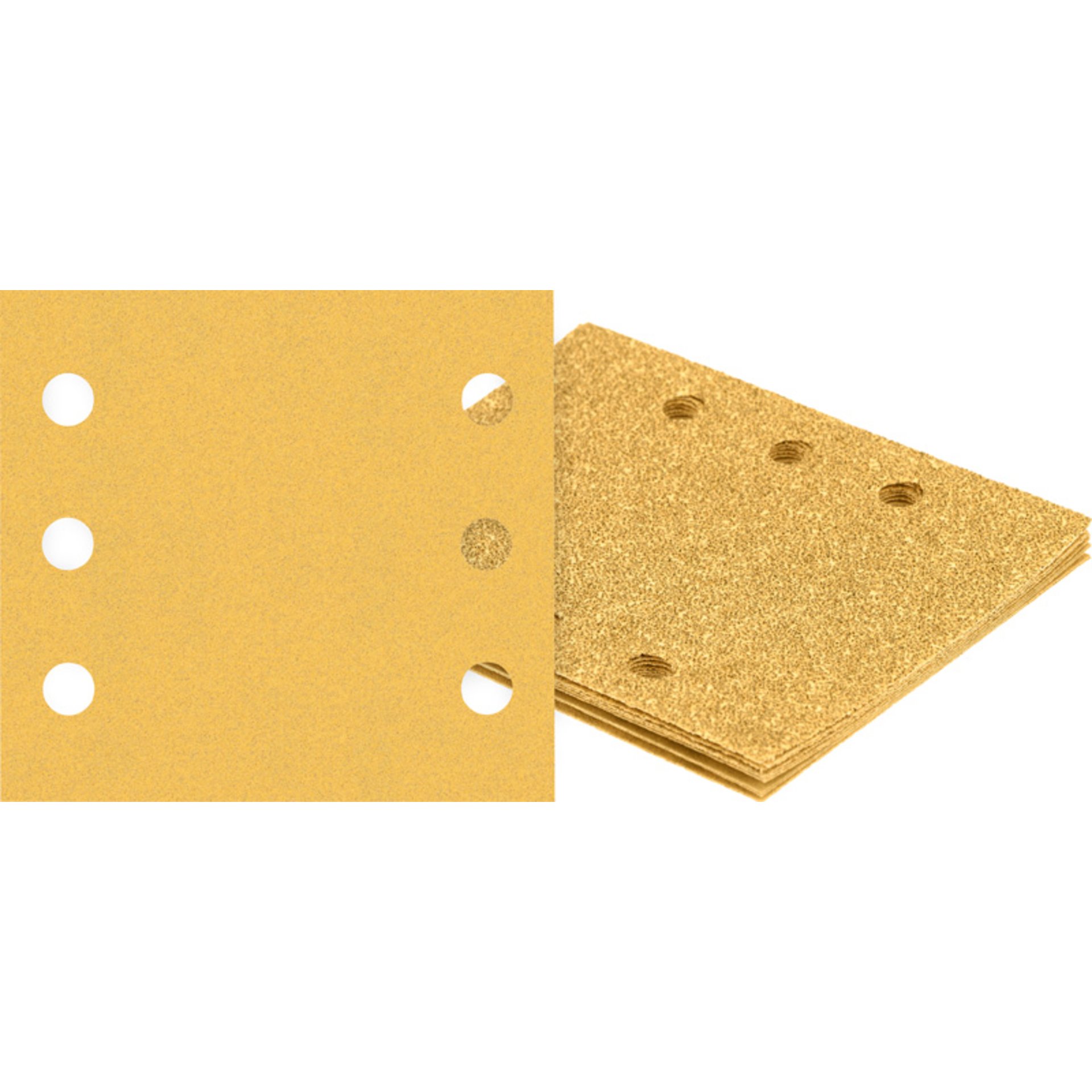 EXPERT C470 Schleifpap., 6 Löcher für Schw.schl., 115 x 107 mm, K 80, 10er-Pack