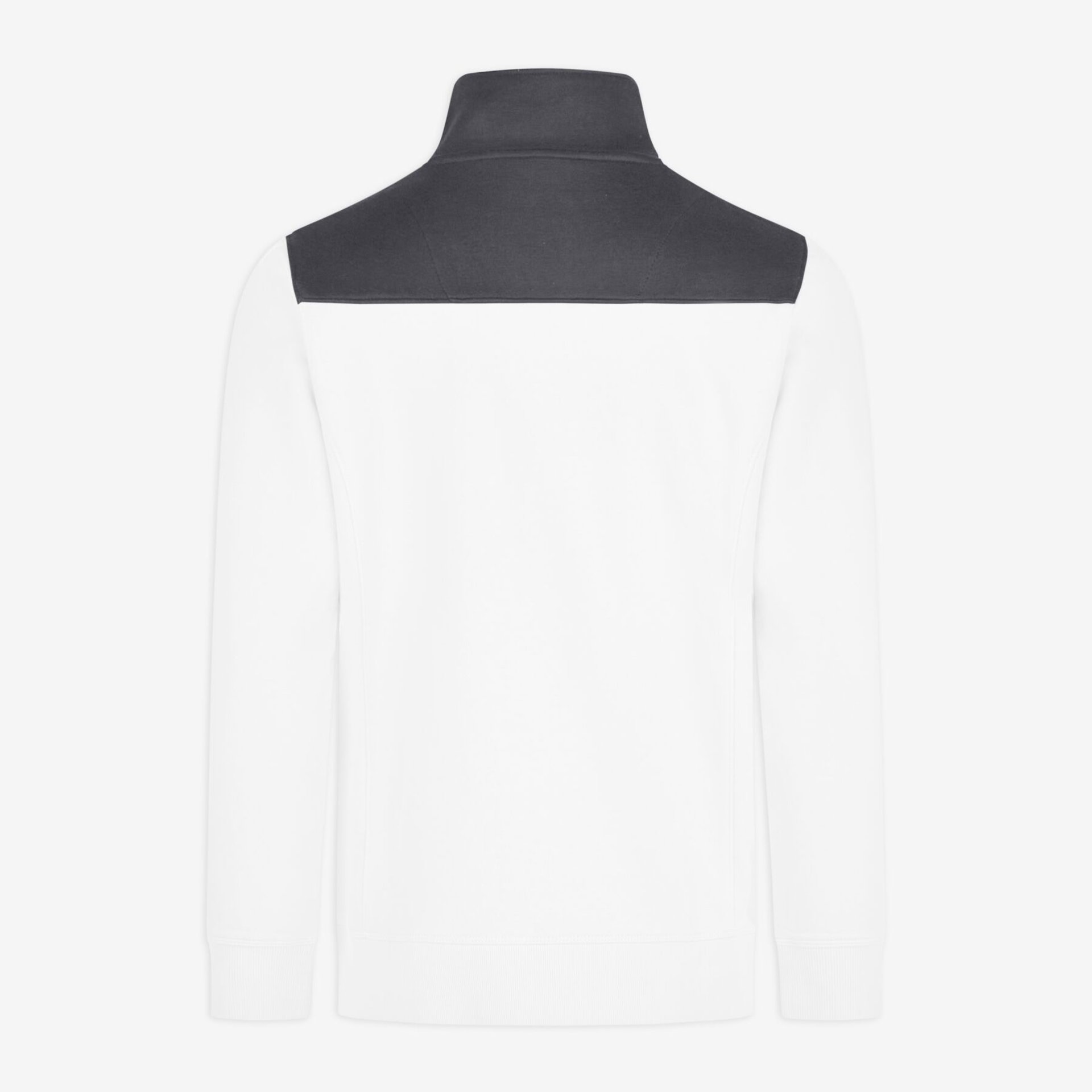 ROB Zip-Sweatshirt unisex weiß-anthrazit L
