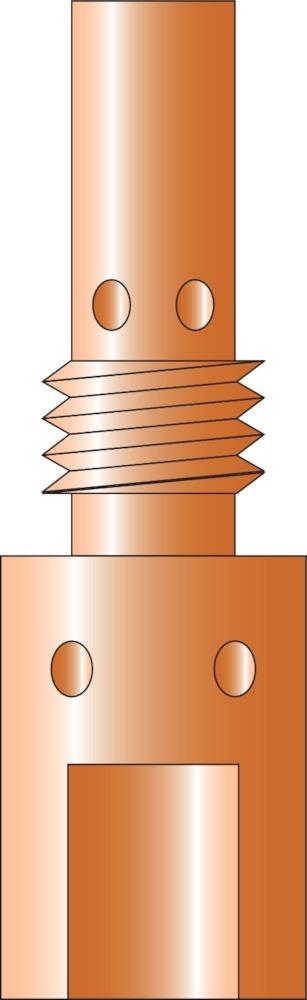 Gasdüsenträger M6-35 mm MB25 Gasdüsenträger M6-35 mm MB25