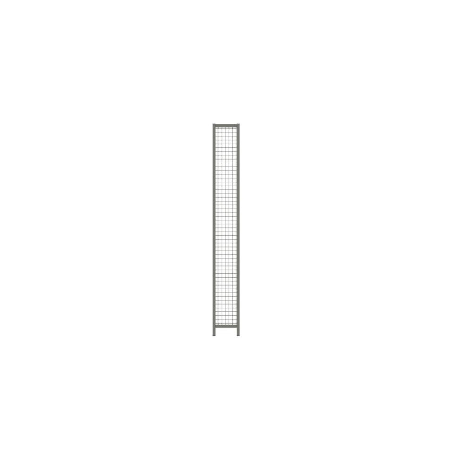 Wandelement Trennwandsystem Vario B280xH2200 mm RAL7037 Drahtgitter