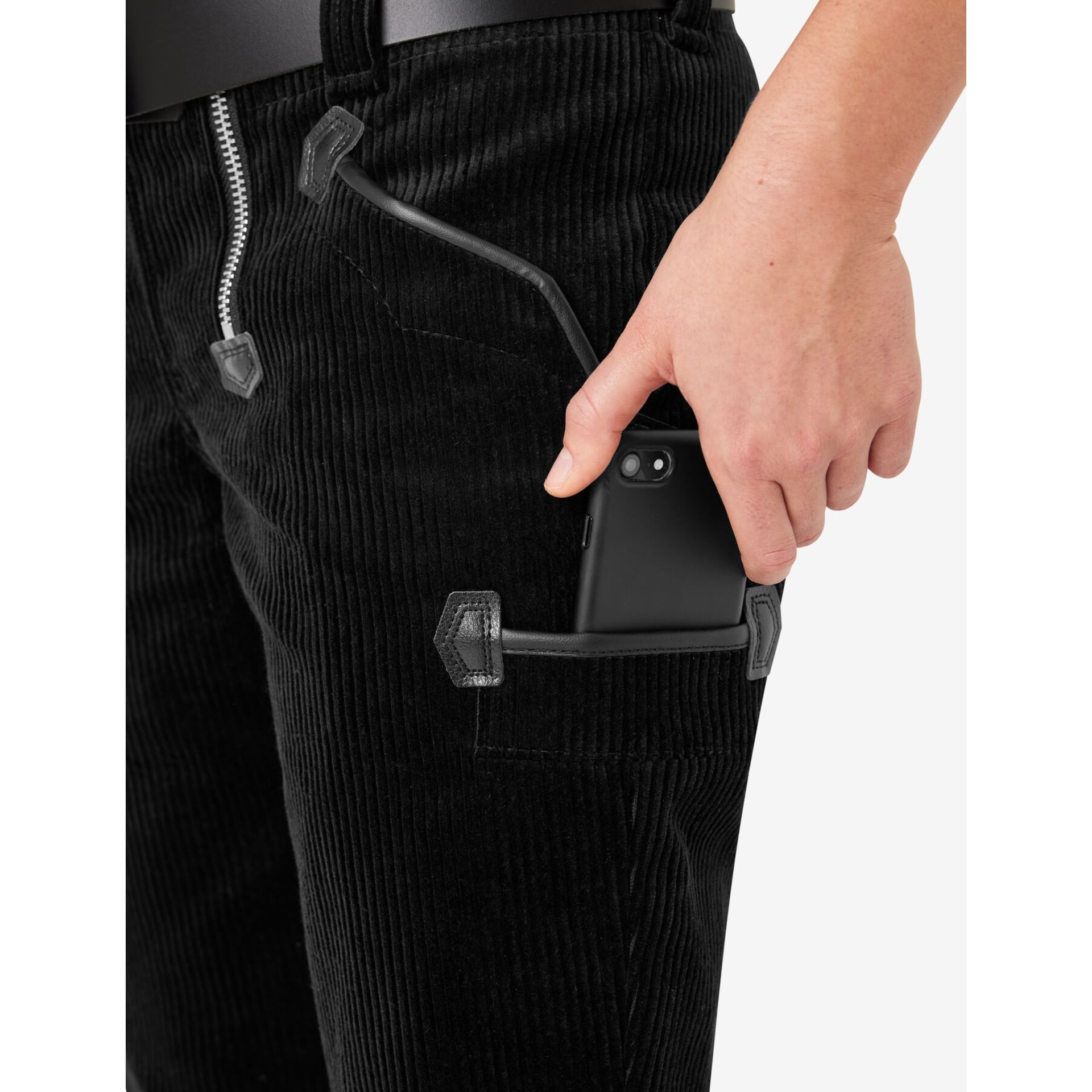 LUISE Damen-Zunfthose Trenkercord schwarz 34