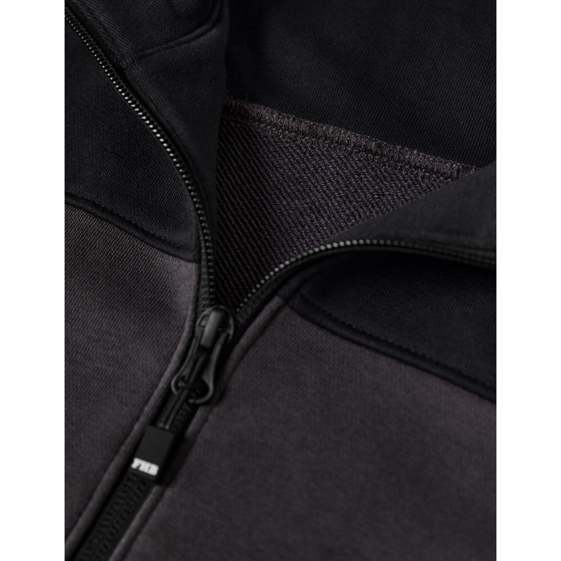 ROB Zip-Sweatshirt unisex anthrazit-schwarz 2XL