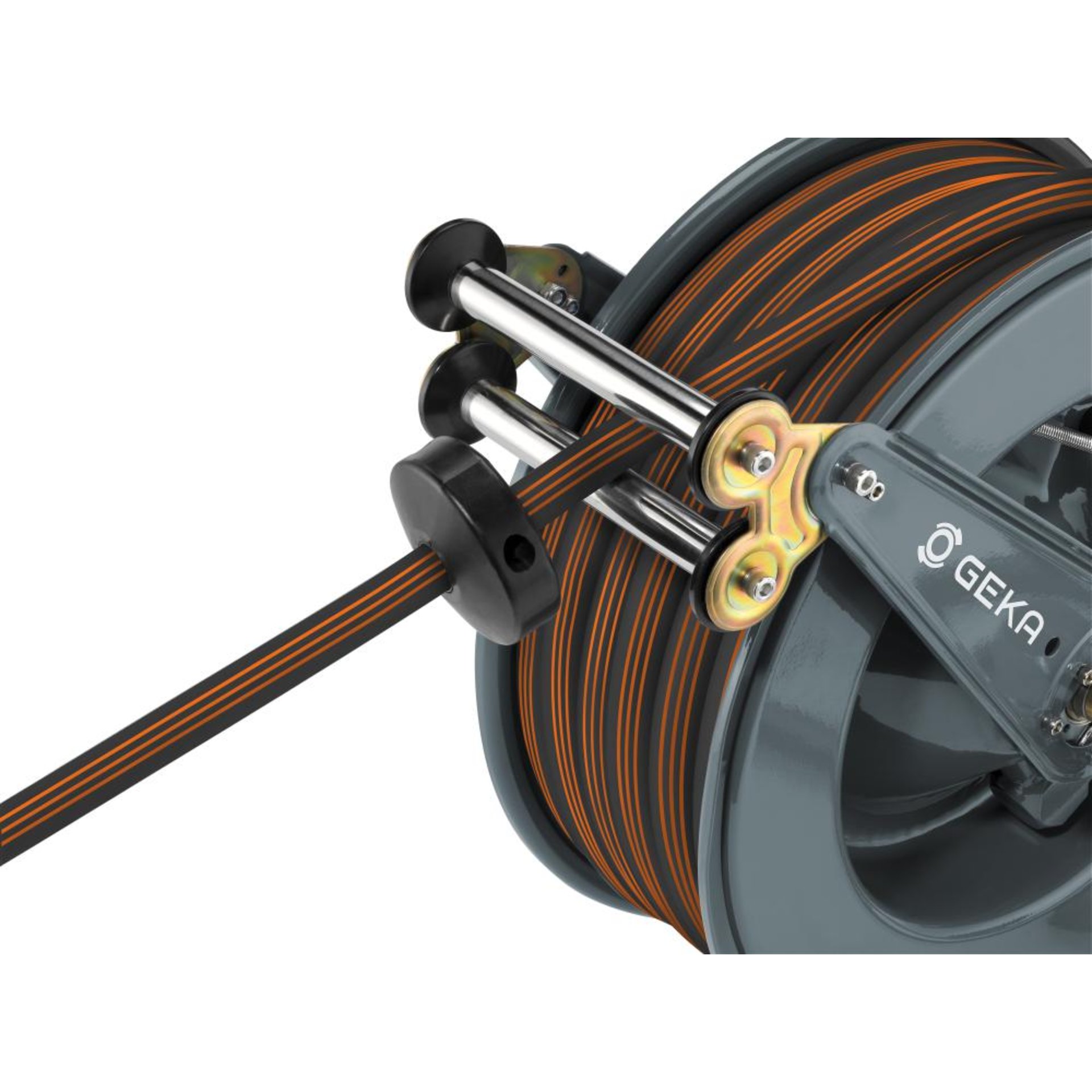 GEKA plus automatischer Schlauchaufroller PA30GSKinkl 25m-EPDM-Schlauch EURO TRIX 3/4"& Arm.