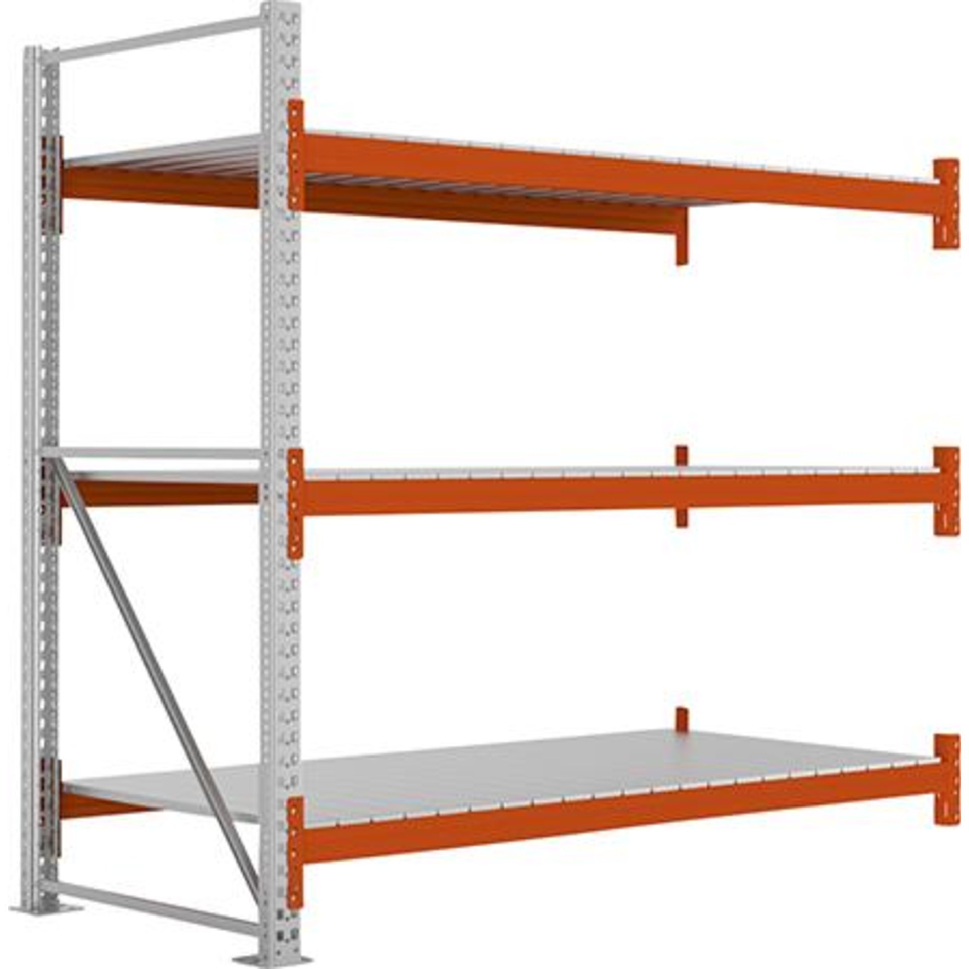 Großfachregal MULTIPAL S B2225xT1100xH2200 mm Anbaufeld 3 Böden Fachlast 1900kg