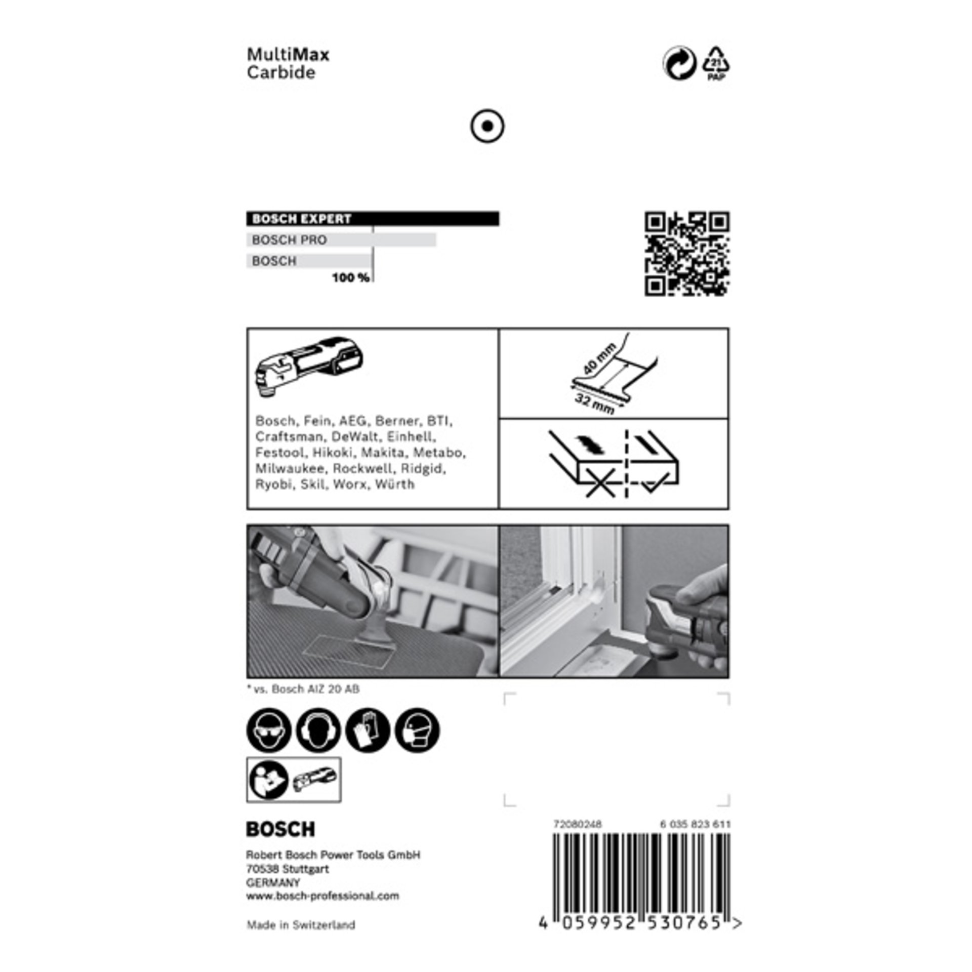 EXPERT MultiMax AIZ 32 APIT Blatt für Multifunktionswerkzeuge, 32 mm