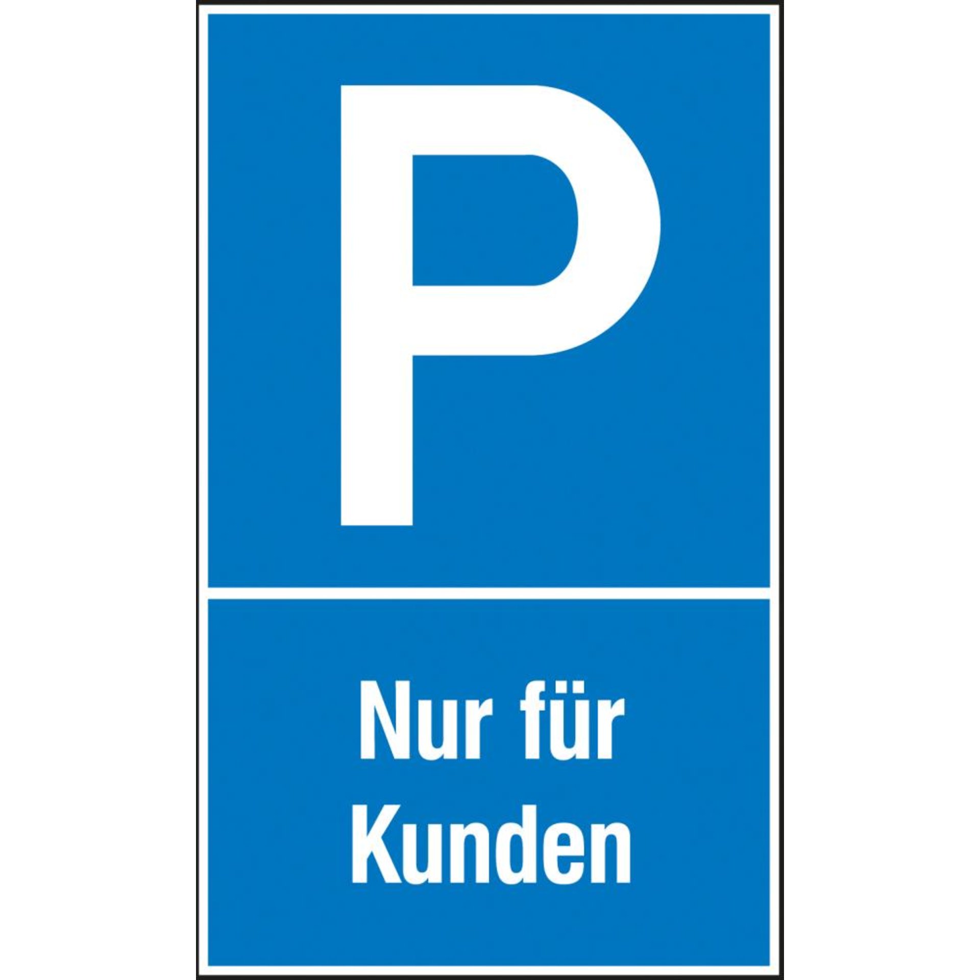 Parkplatzschild, hoch
