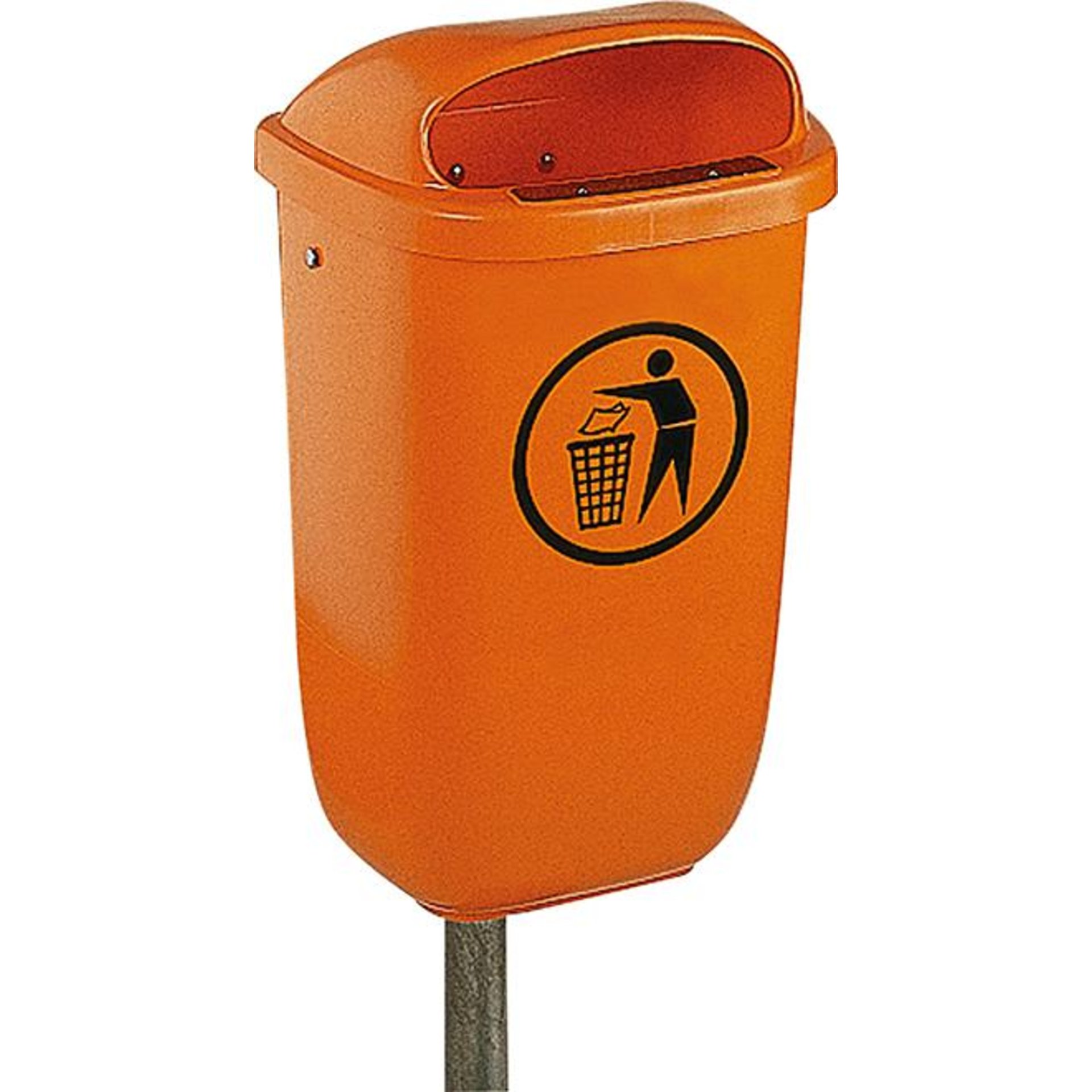 Papierkorb 50 l Kst. orange