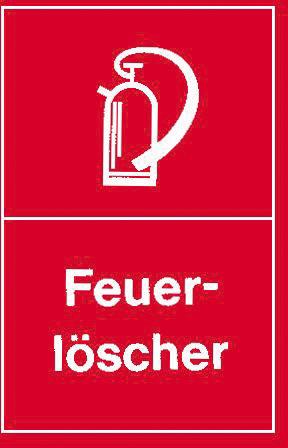 Warnschild 250x150mm Feuerlöscher