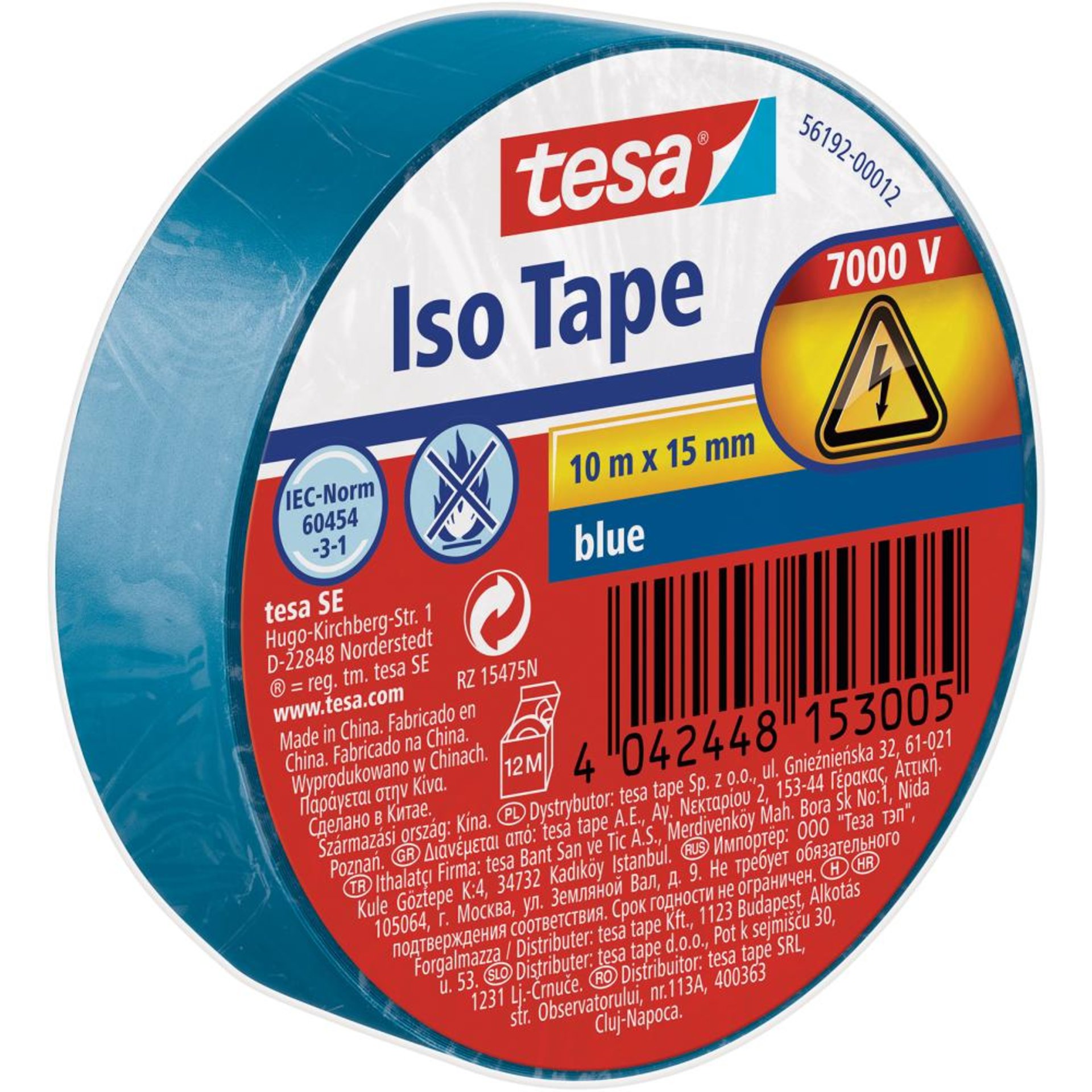 Isolierband blau 10mx15mm